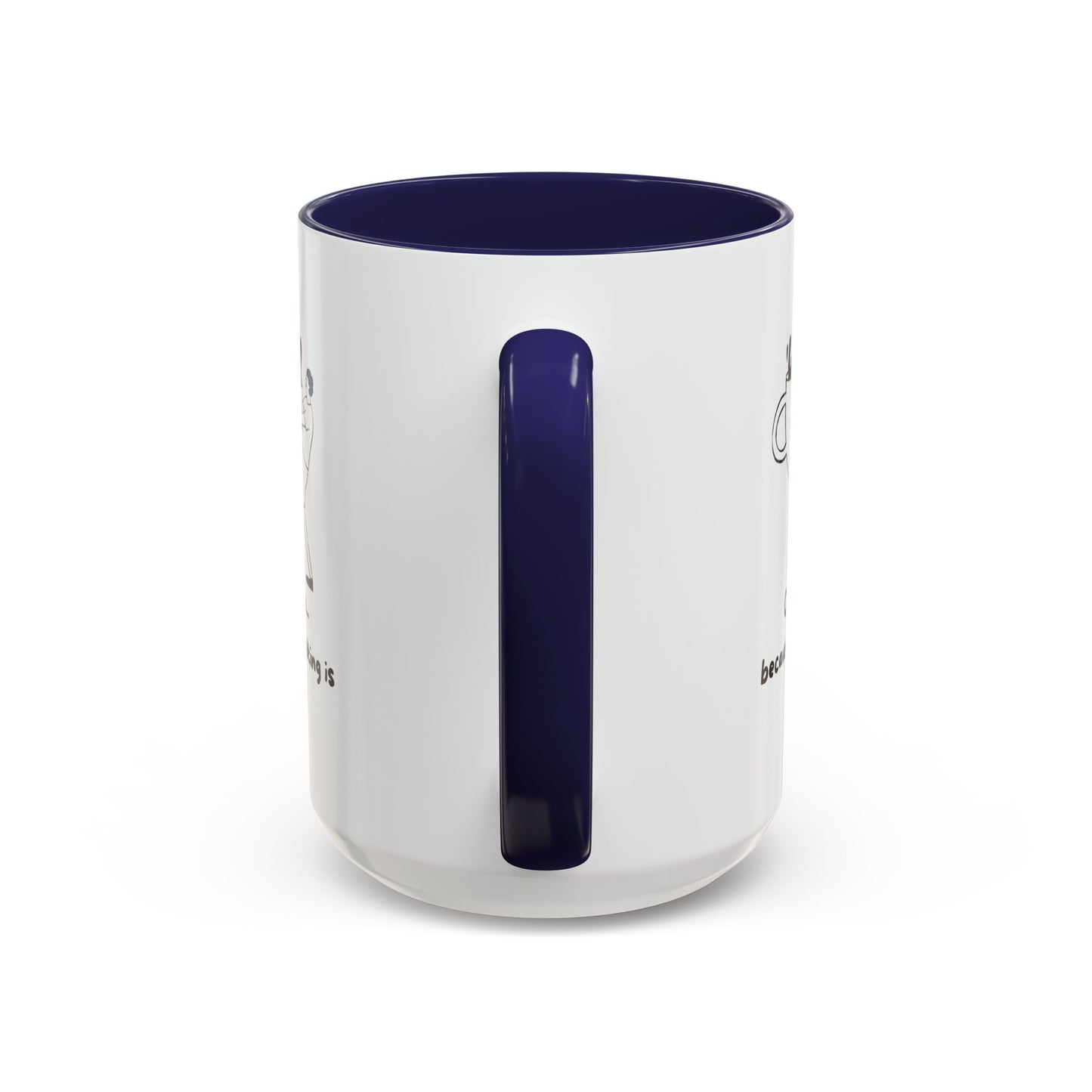 "Coffee, Because Adulting Is Hard" Accent Coffee Mug, 11 oz and 15 oz
