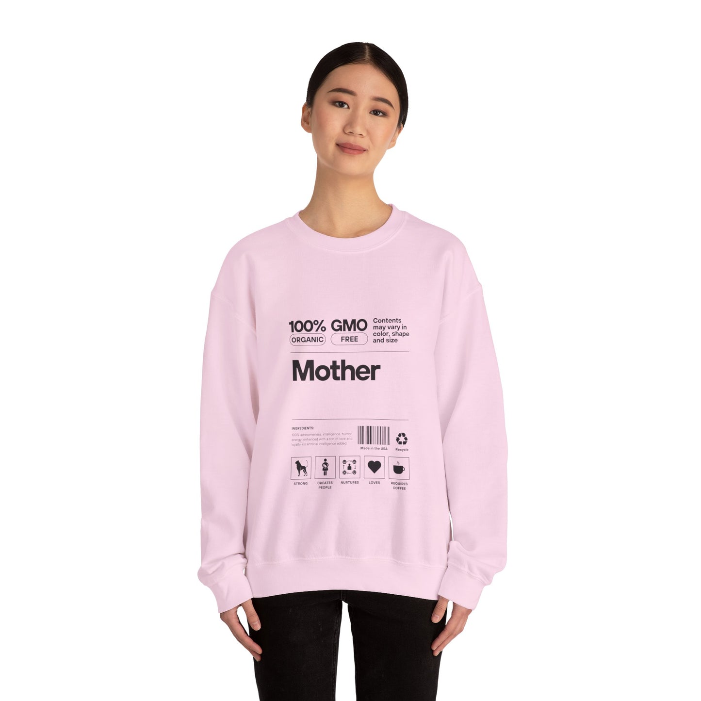 "Mother" List Of Ingredients Women's Heavy Blend™ Crewneck Sweatshirt