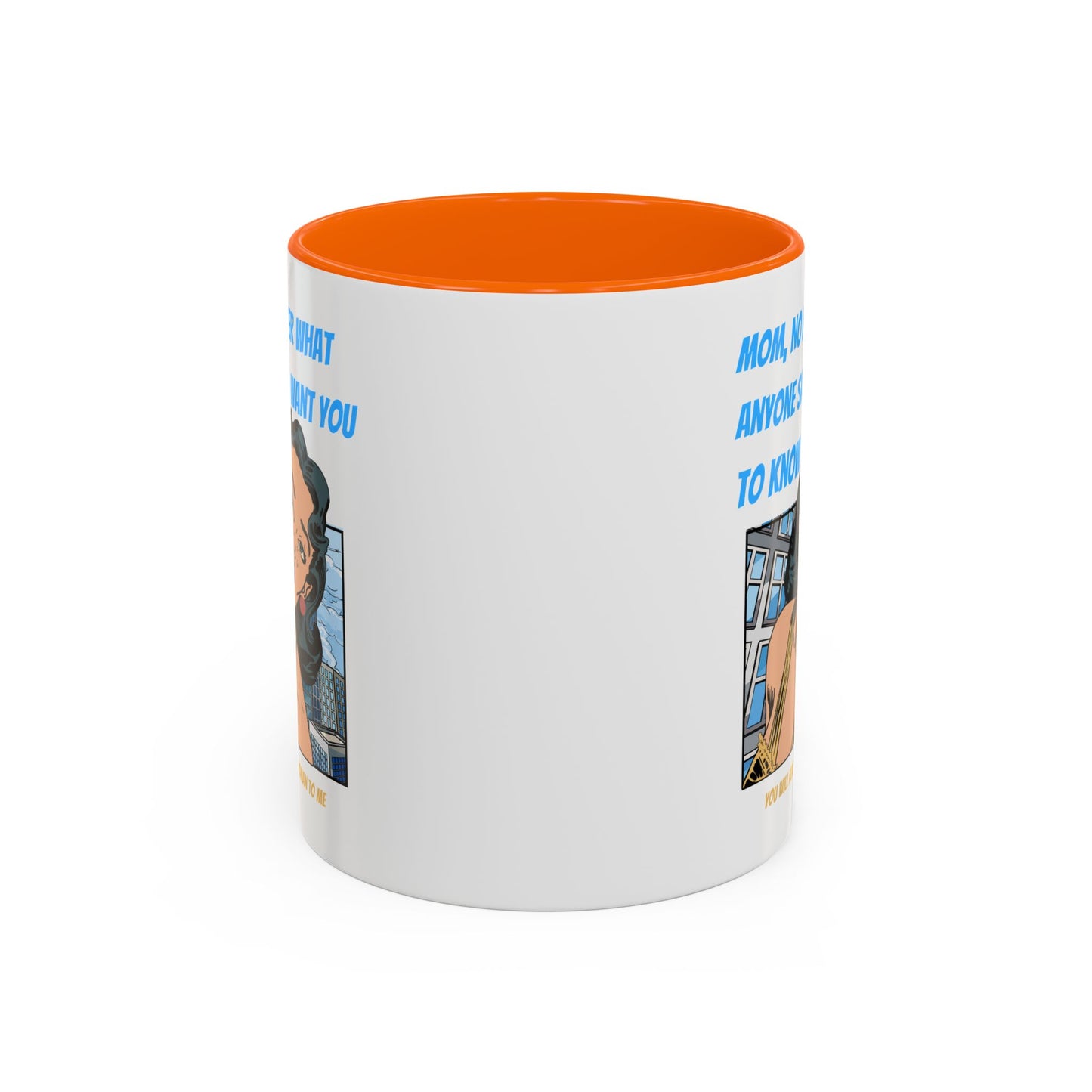 "Mom" Cartoon Accent Coffee Mug, 11 Oz and 15 Oz