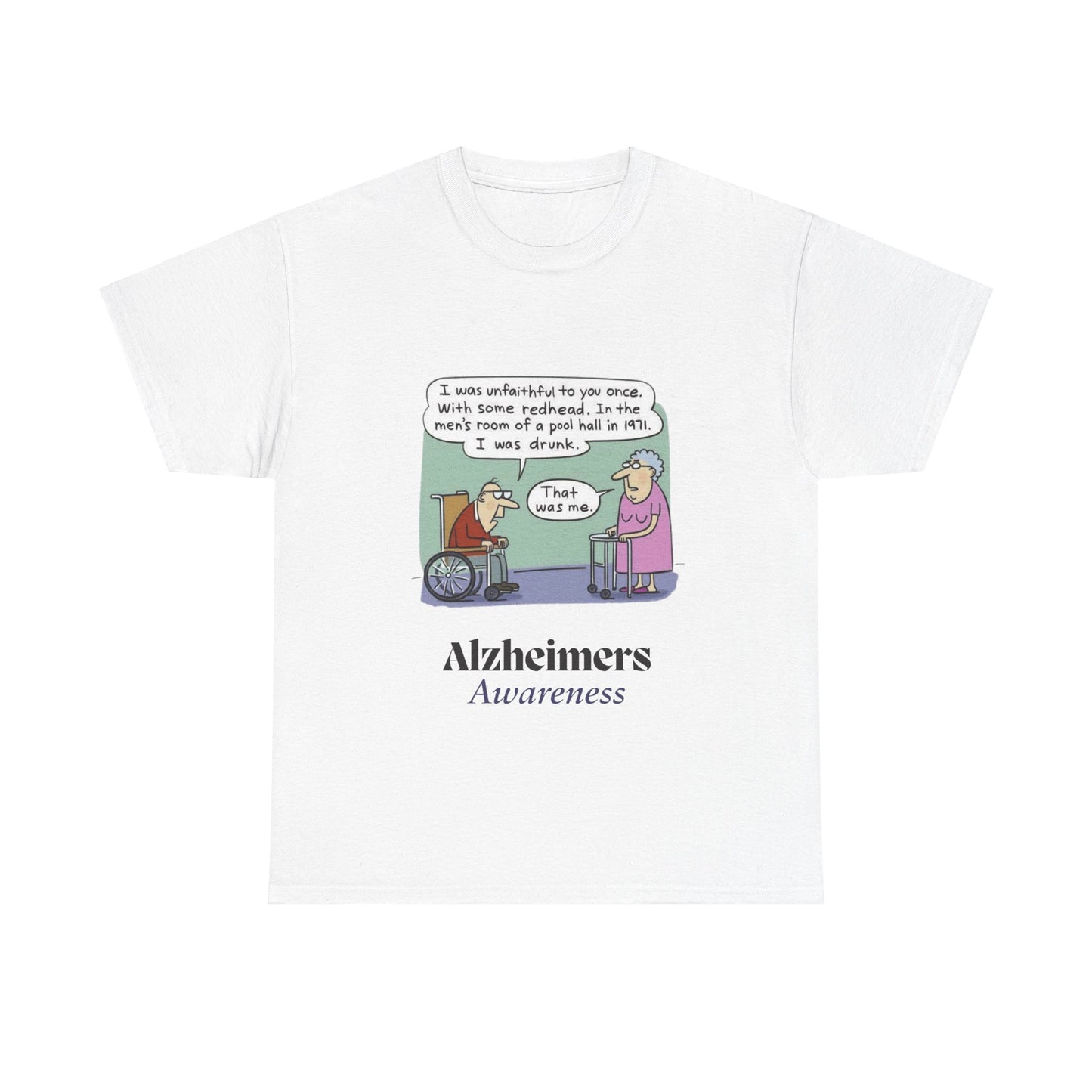 "Alzheimers Awareness" 100% Cotton T-Shirt (Unisex)