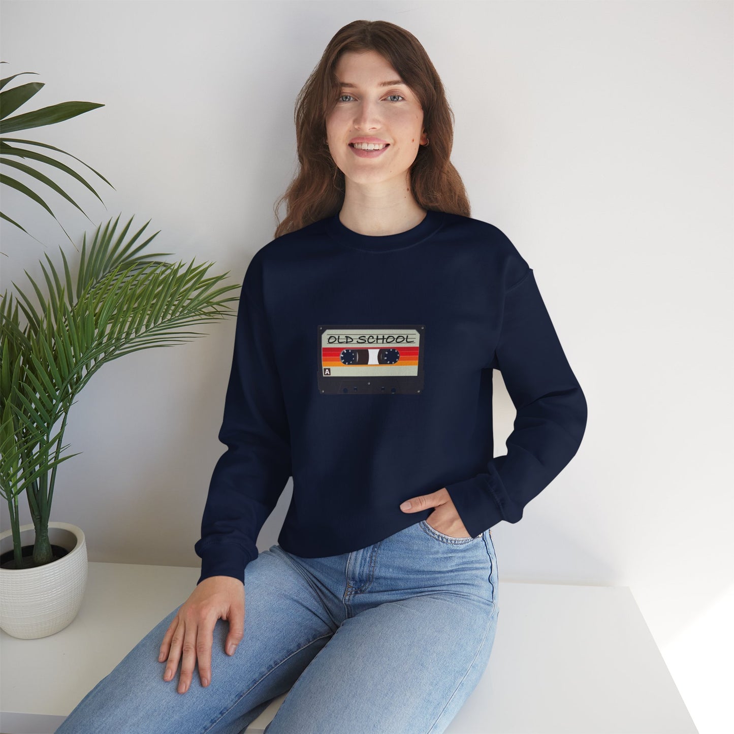 "Old School" Heavy Blend™ Crewneck Sweatshirt (Unisex)