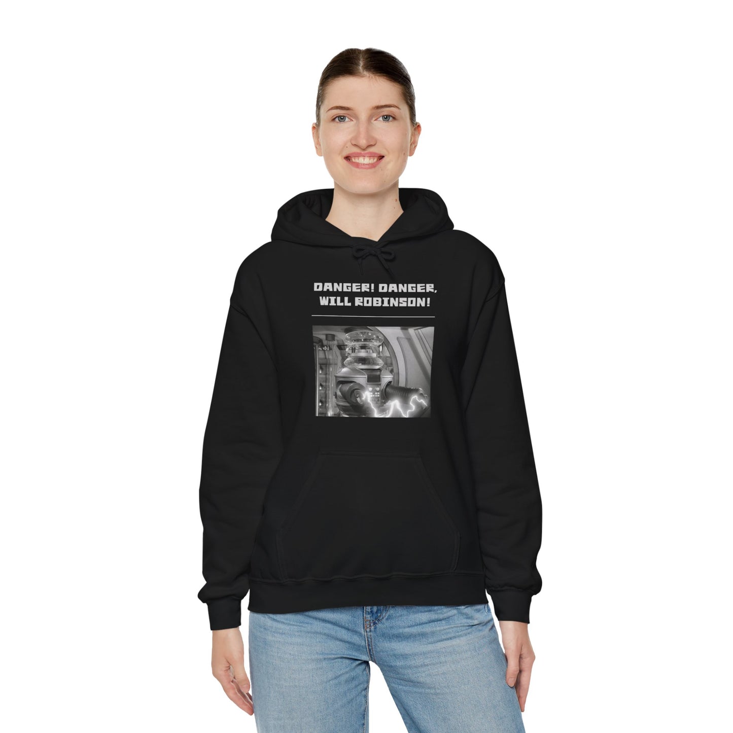 "Danger! Danger Will Robinson!" Heavy Blend™ Hoodie Sweatshirt (Unisex)
