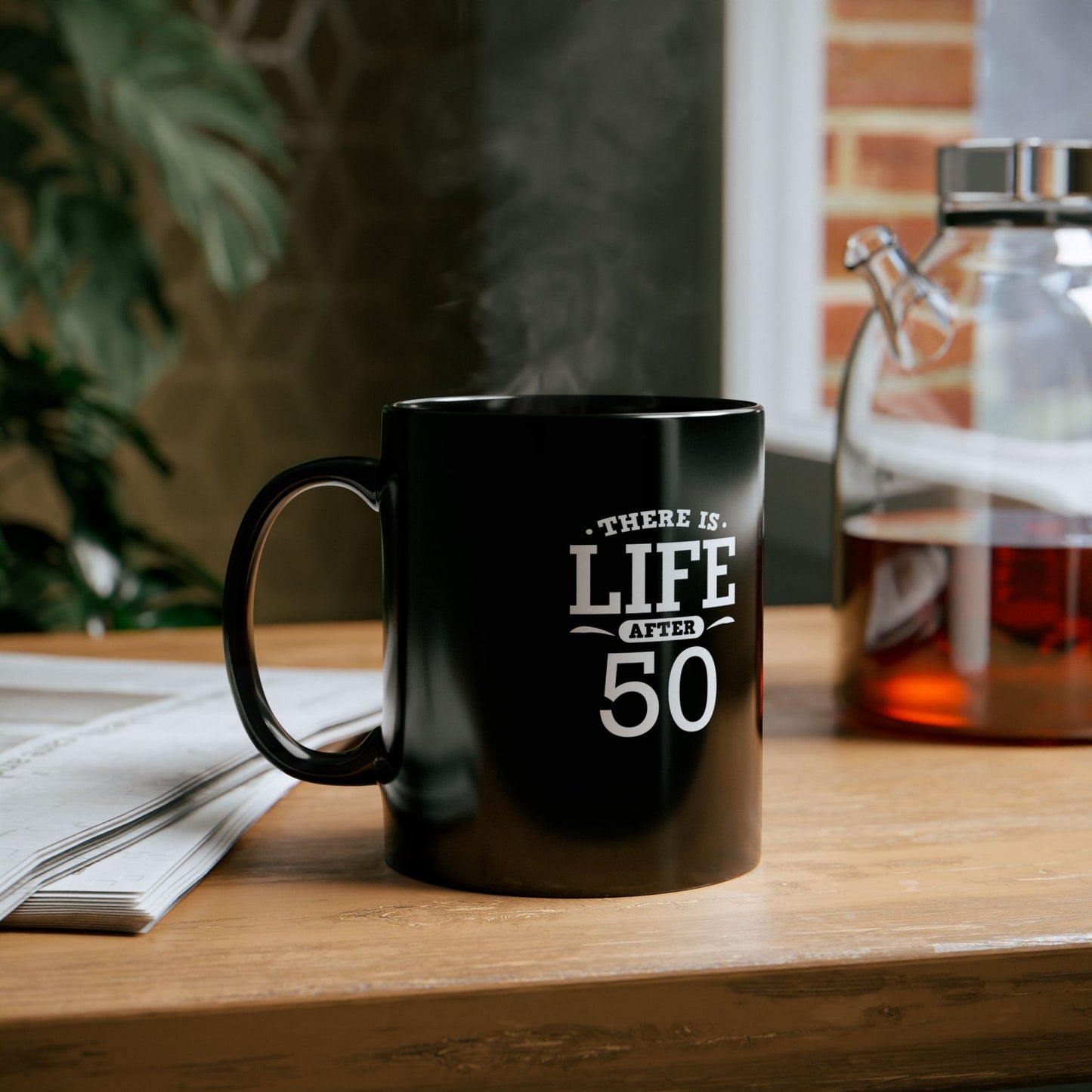 Life After 50 Black Mug - Perfect Gift for Milestone Birthdays 11 Oz and 15 Oz