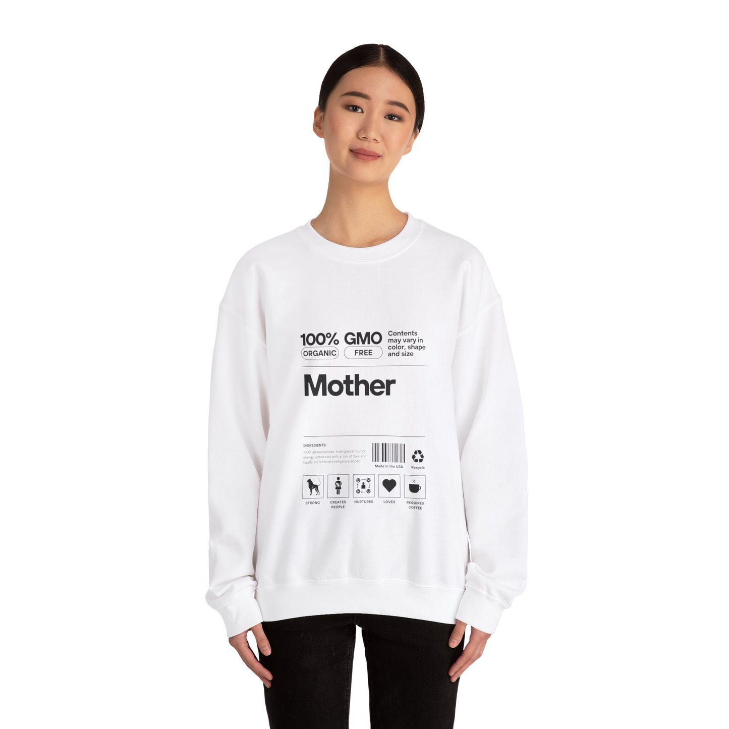 "Mother" List Of Ingredients Women's Heavy Blend™ Crewneck Sweatshirt