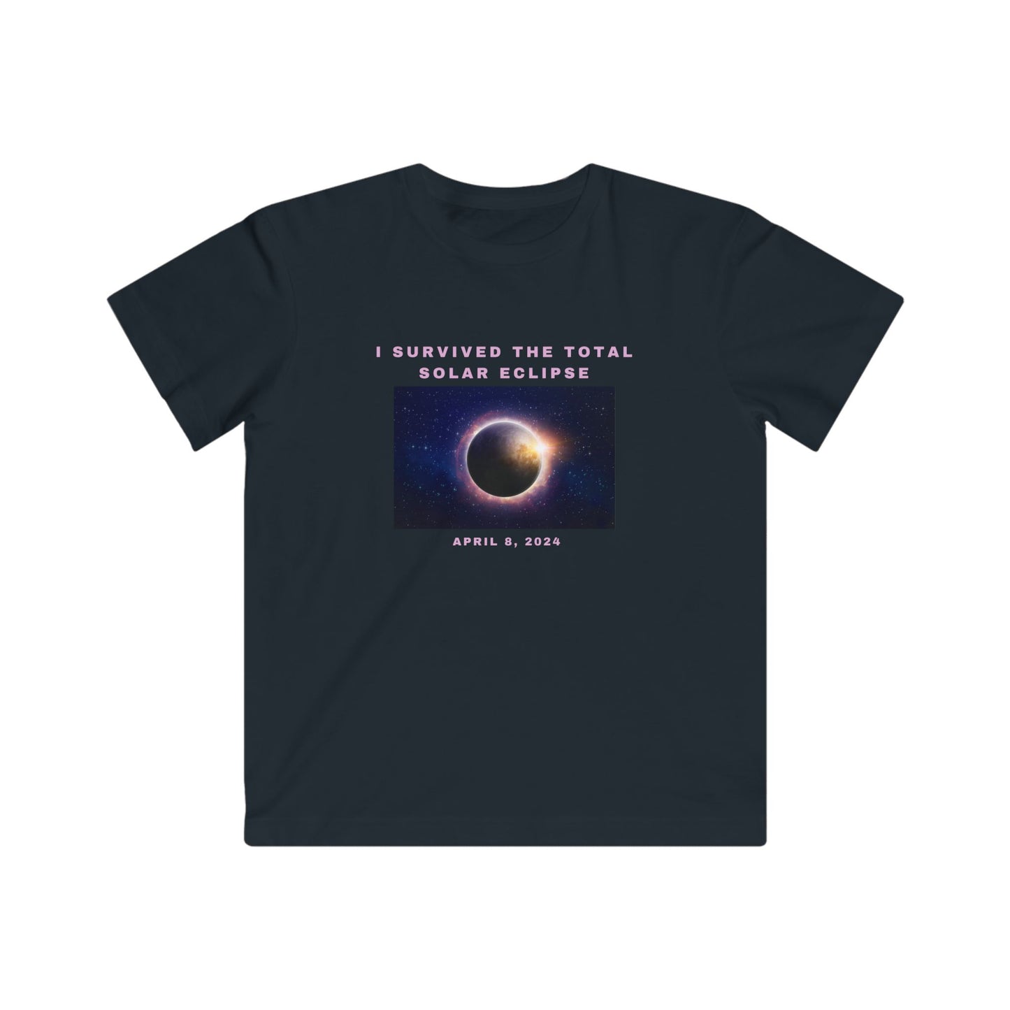 "I Survived The Total Solar Eclipse" Kids Fine Jersey Tee (Unisex)