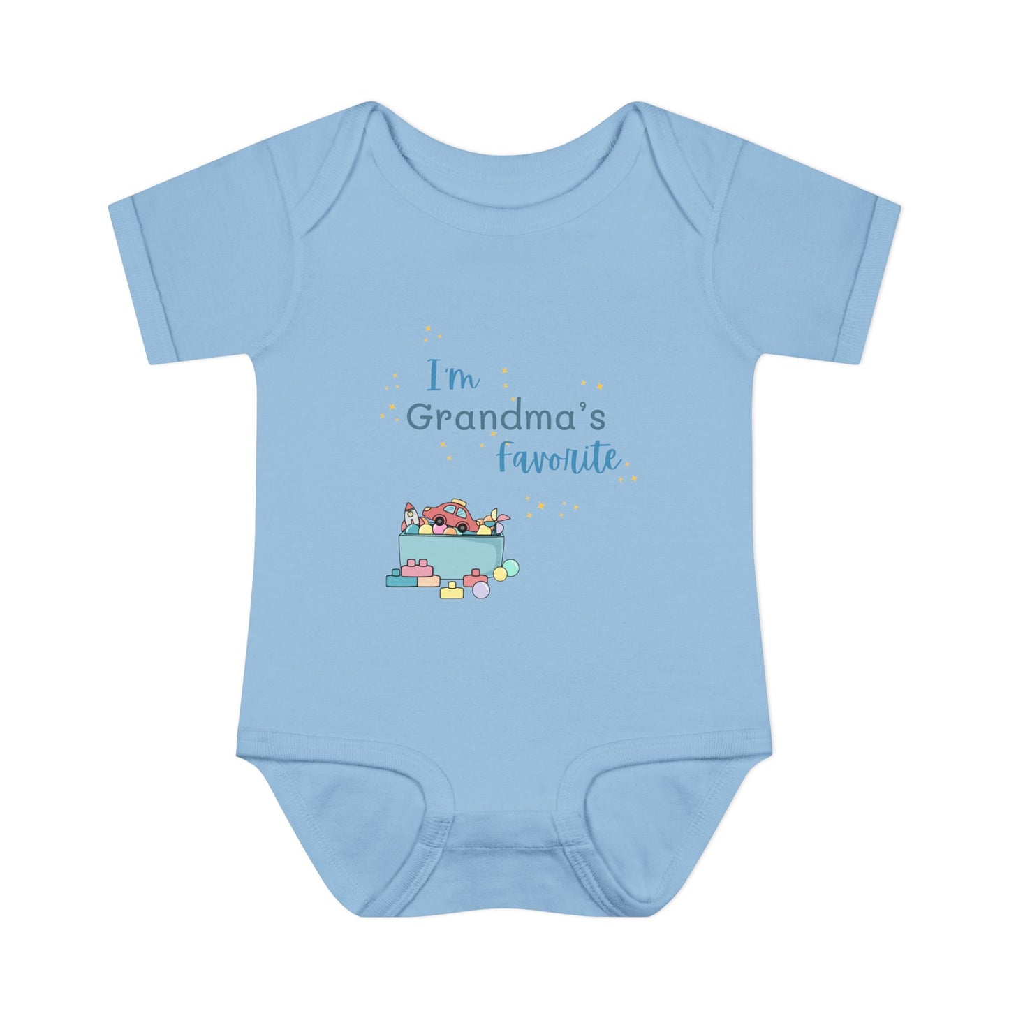 "I'm Grandma's Favorite" 100% Cotton Rib Infant Onesie (Unisex)