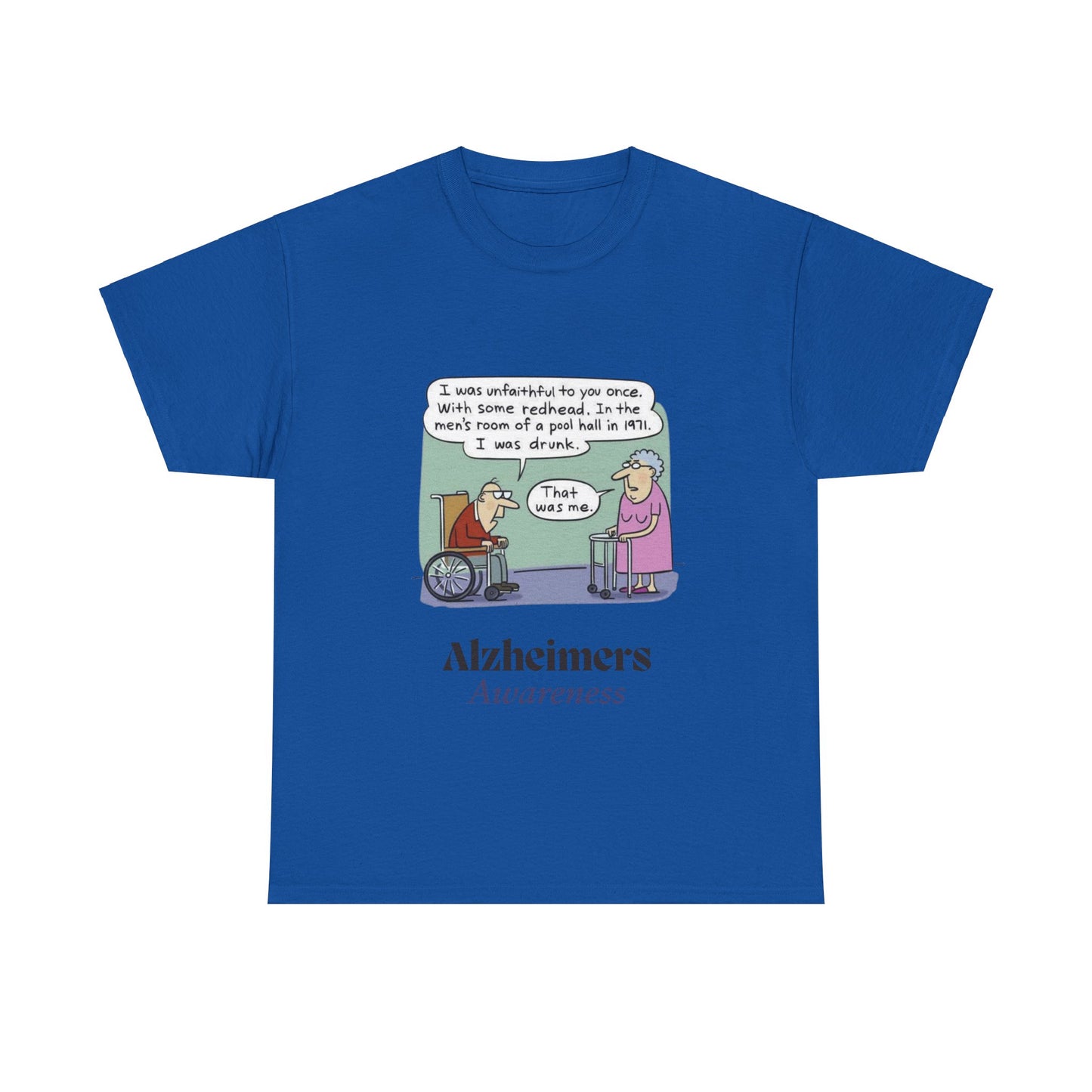 "Alzheimers Awareness" 100% Cotton T-Shirt (Unisex)