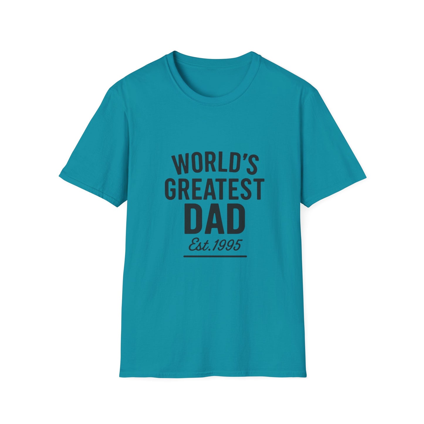 Vintage World's Greatest Dad Est 1995 Softstyle T-Shirt