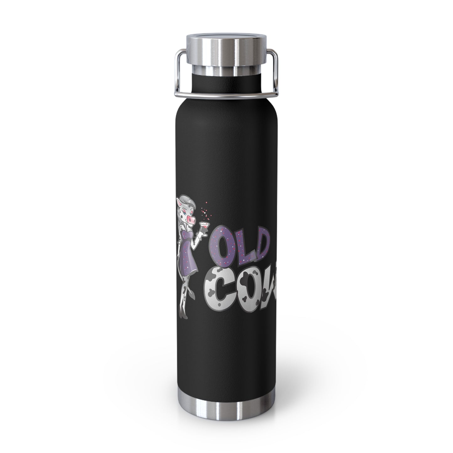 Old Cow Logo, Eco-Friendly 22oz Vacuum Insulated Bottle - BPA Free