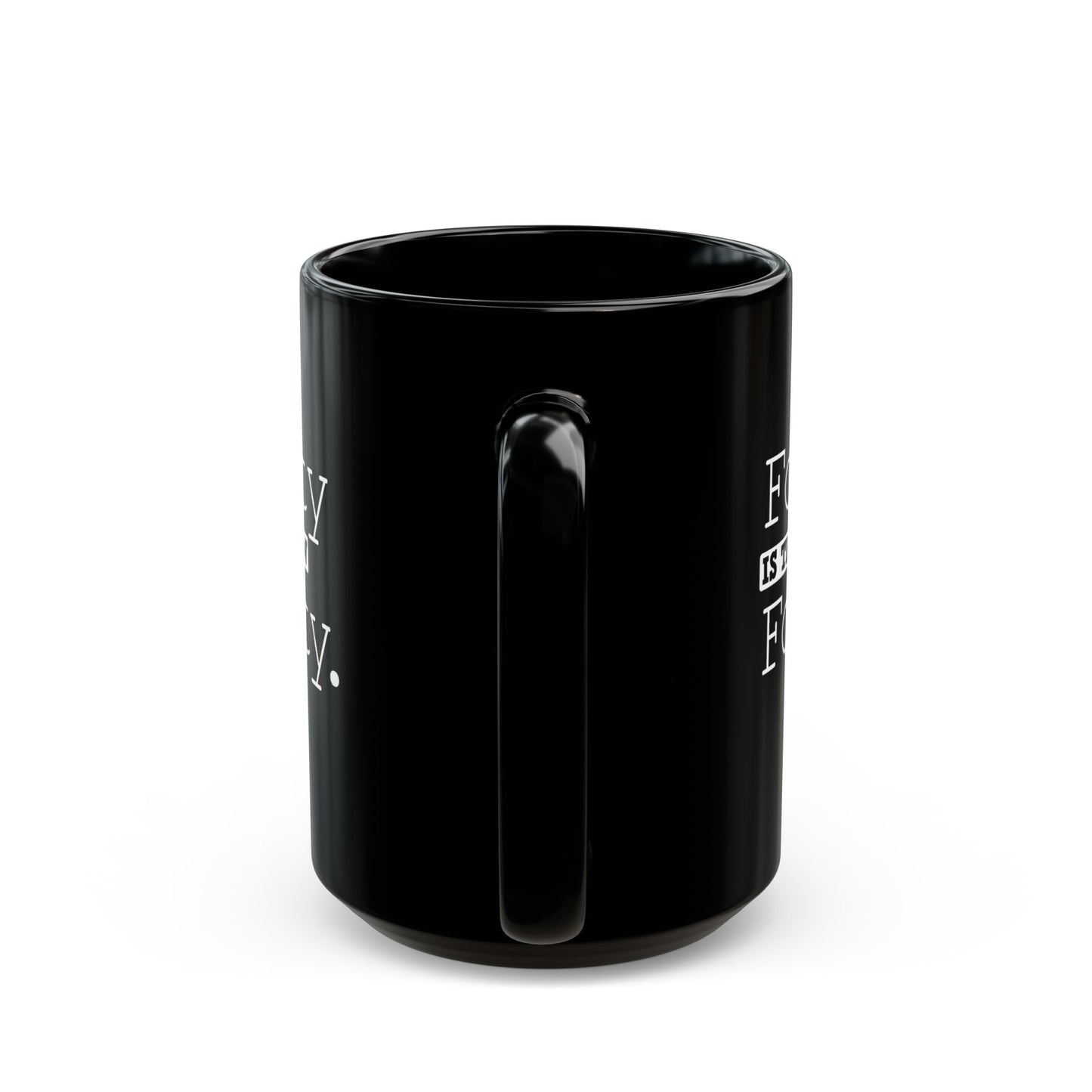 "Forty Is The New Forty" Black Coffee Mug, 11 0z and 15 Oz