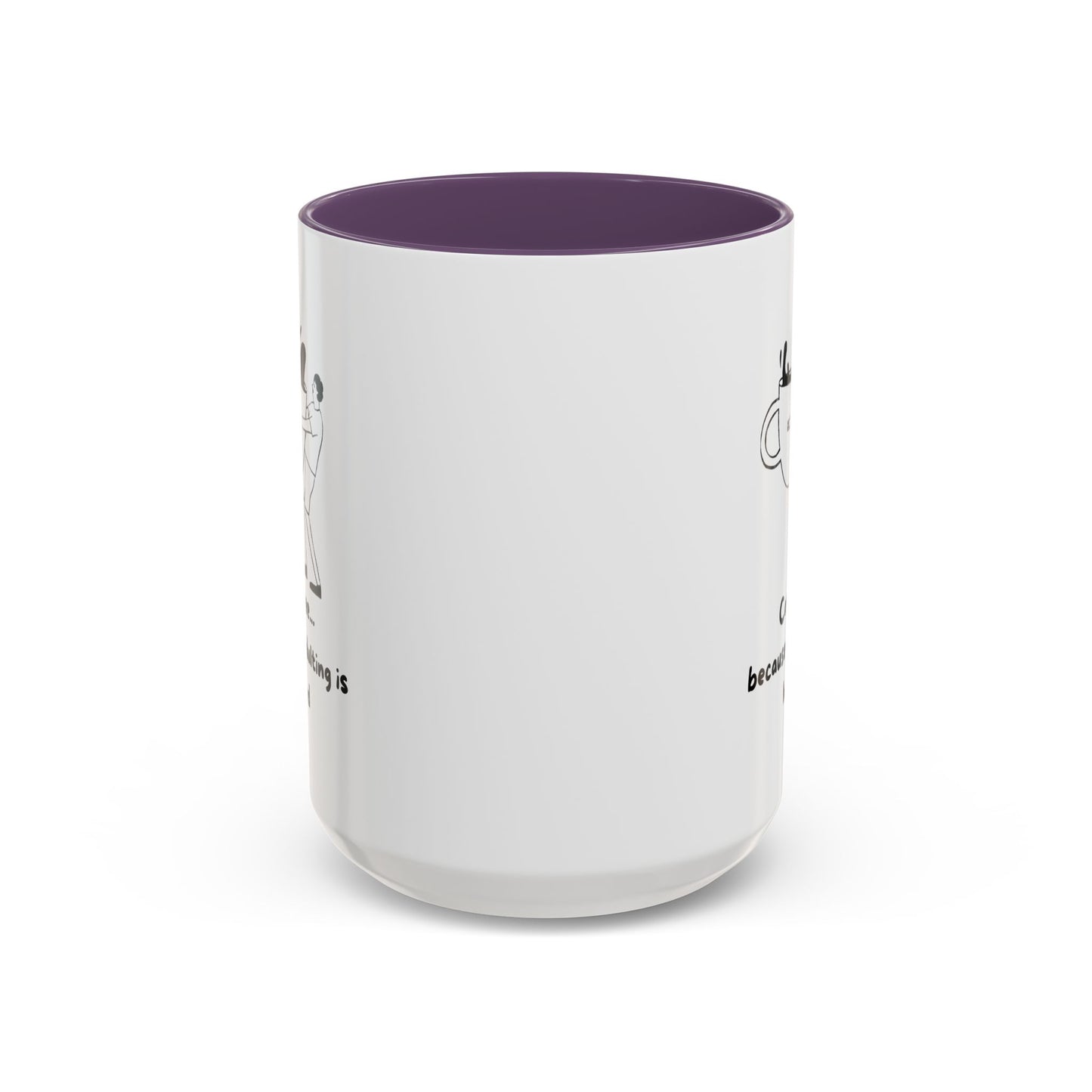"Coffee, Because Adulting Is Hard" Accent Coffee Mug, 11 oz and 15 oz