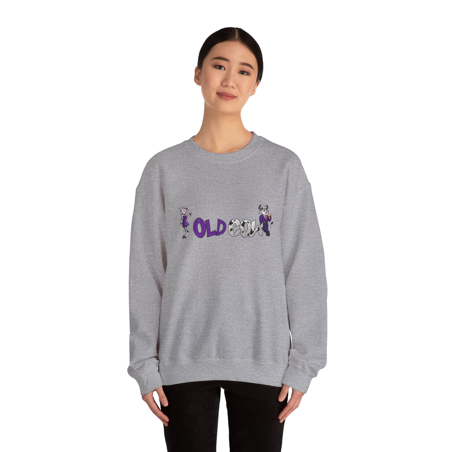 "Old Cow" Heavy Blend™ Crewneck Sweatshirt (Unisex)