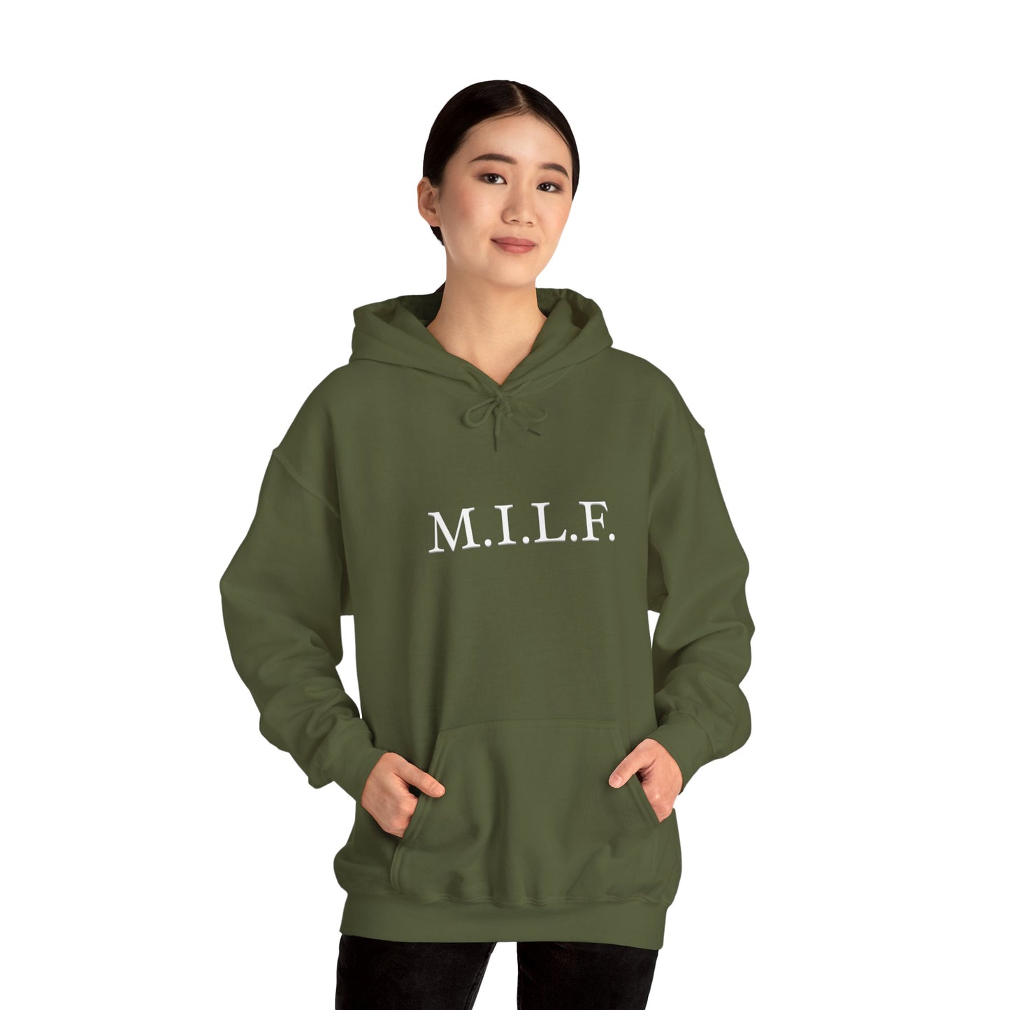 "M.I.L.F." Women's Heavy Blend™ Hoodie Sweatshirt (Unisex)