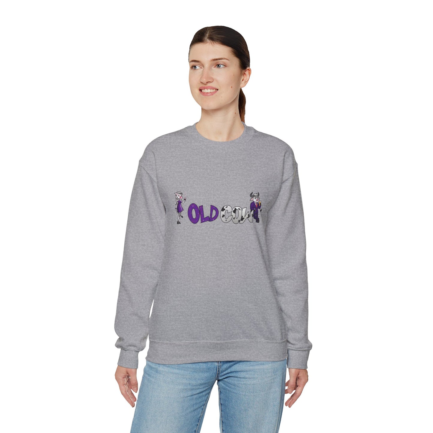 "Old Cow" Heavy Blend™ Crewneck Sweatshirt (Unisex)