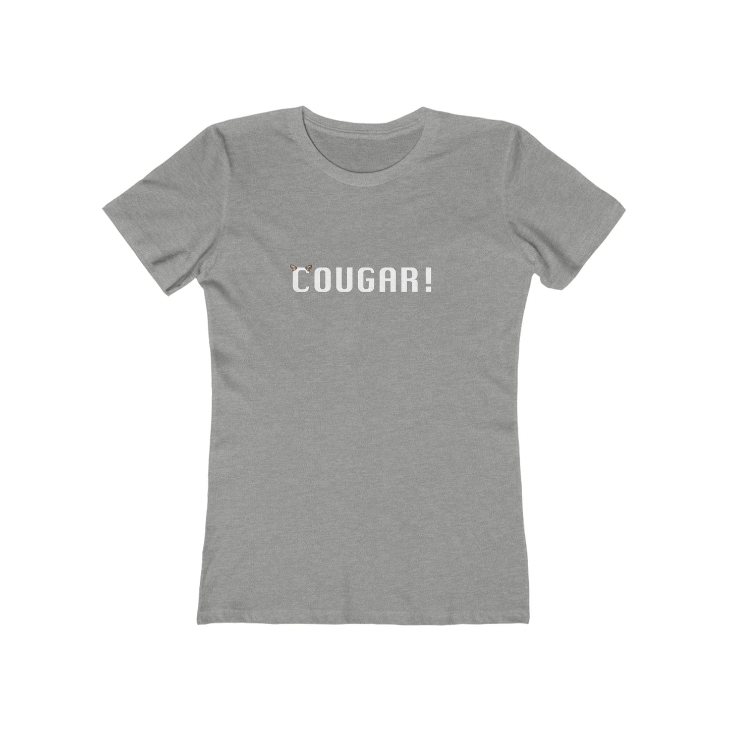 "Cougar" 100% Cotton Women's Boyfriend T-Shirt