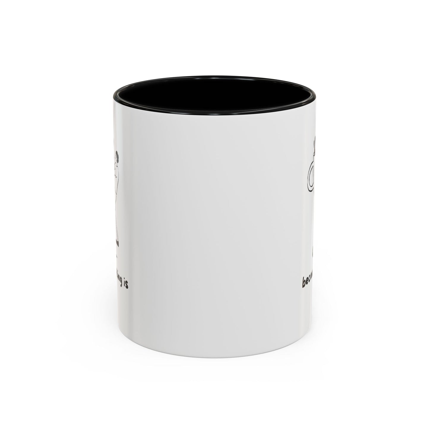 "Coffee, Because Adulting Is Hard" Accent Coffee Mug, 11 oz and 15 oz