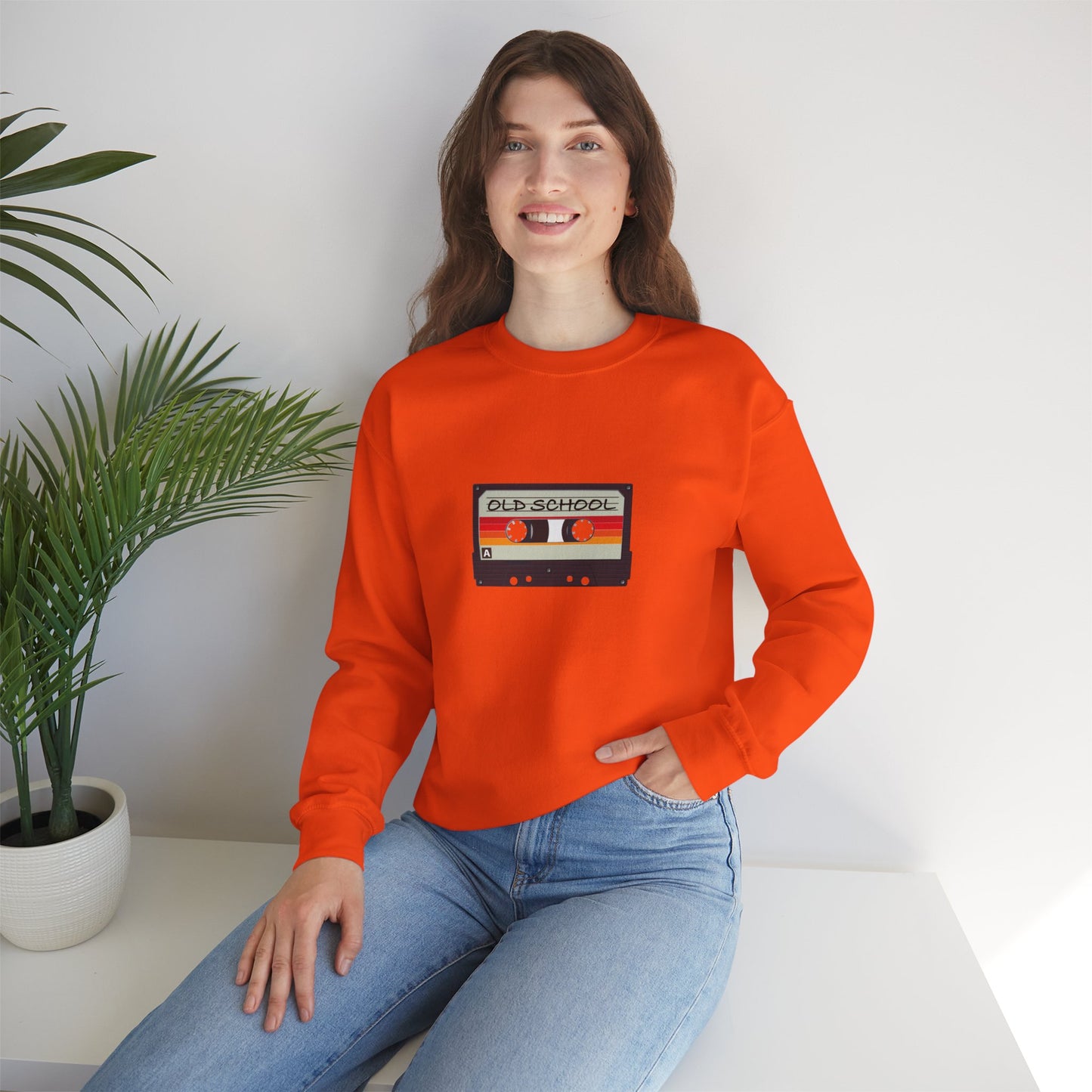 "Old School" Heavy Blend™ Crewneck Sweatshirt (Unisex)
