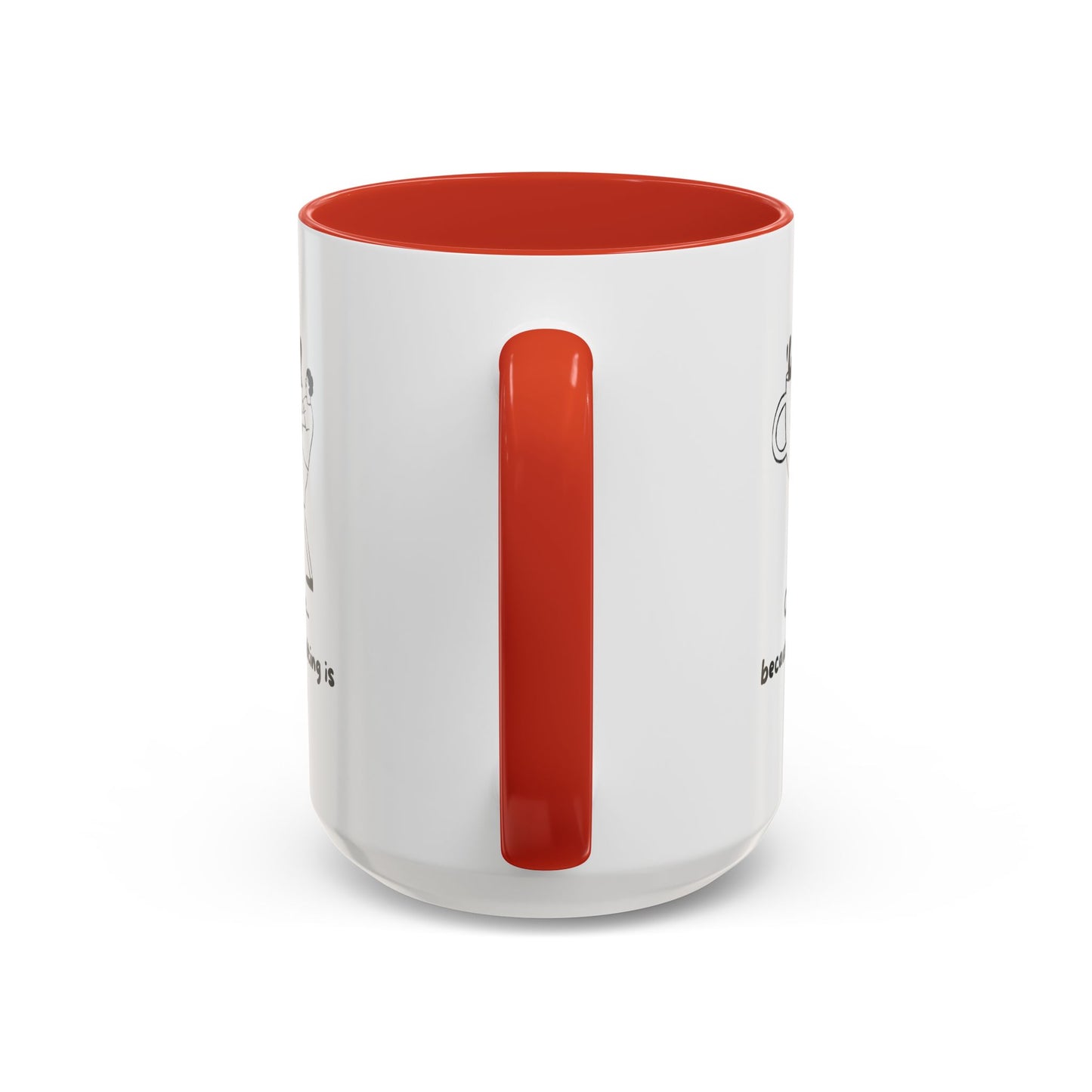 "Coffee, Because Adulting Is Hard" Accent Coffee Mug, 11 oz and 15 oz