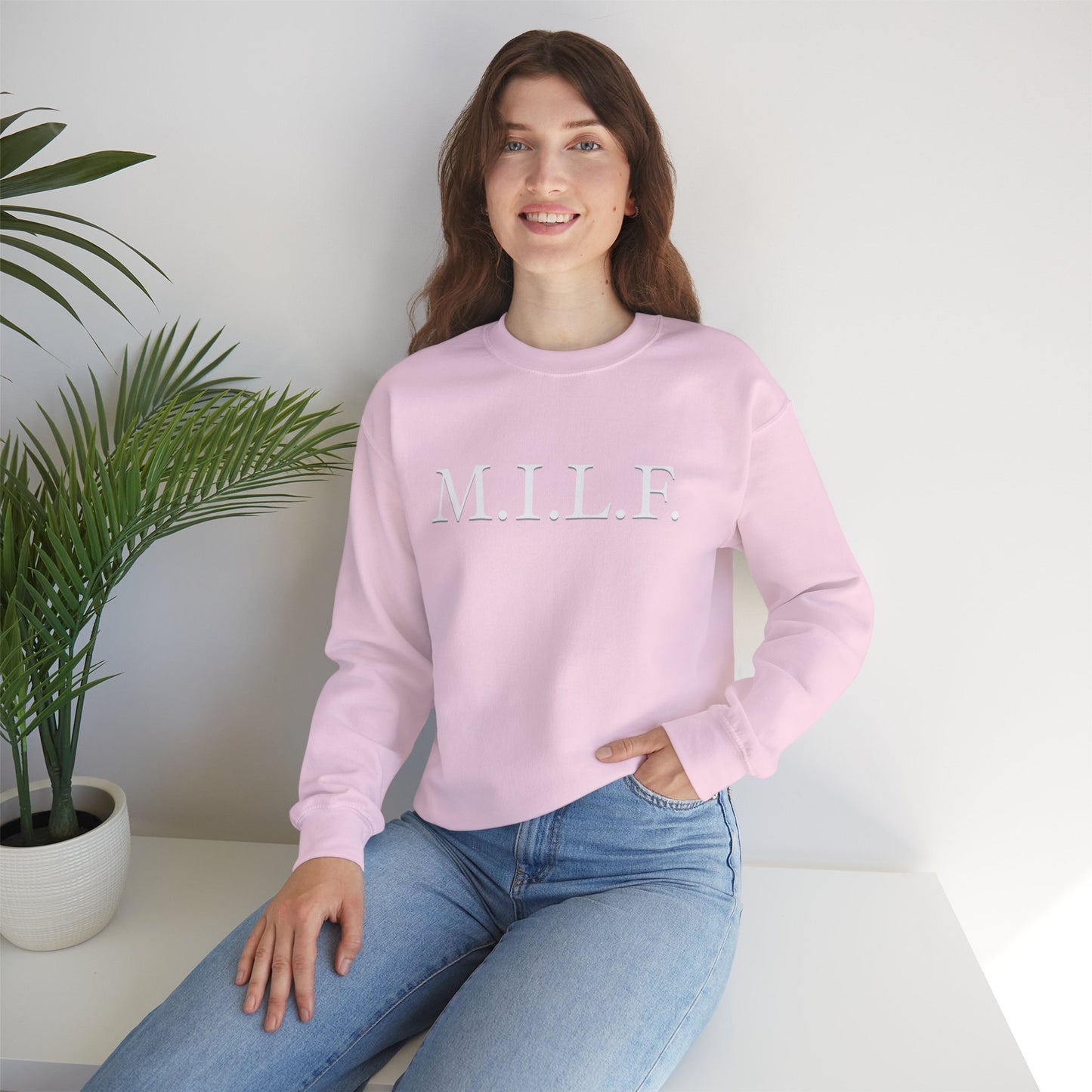 M.I.L.F. Heavy Blend™ Women's Crewneck Sweatshirt