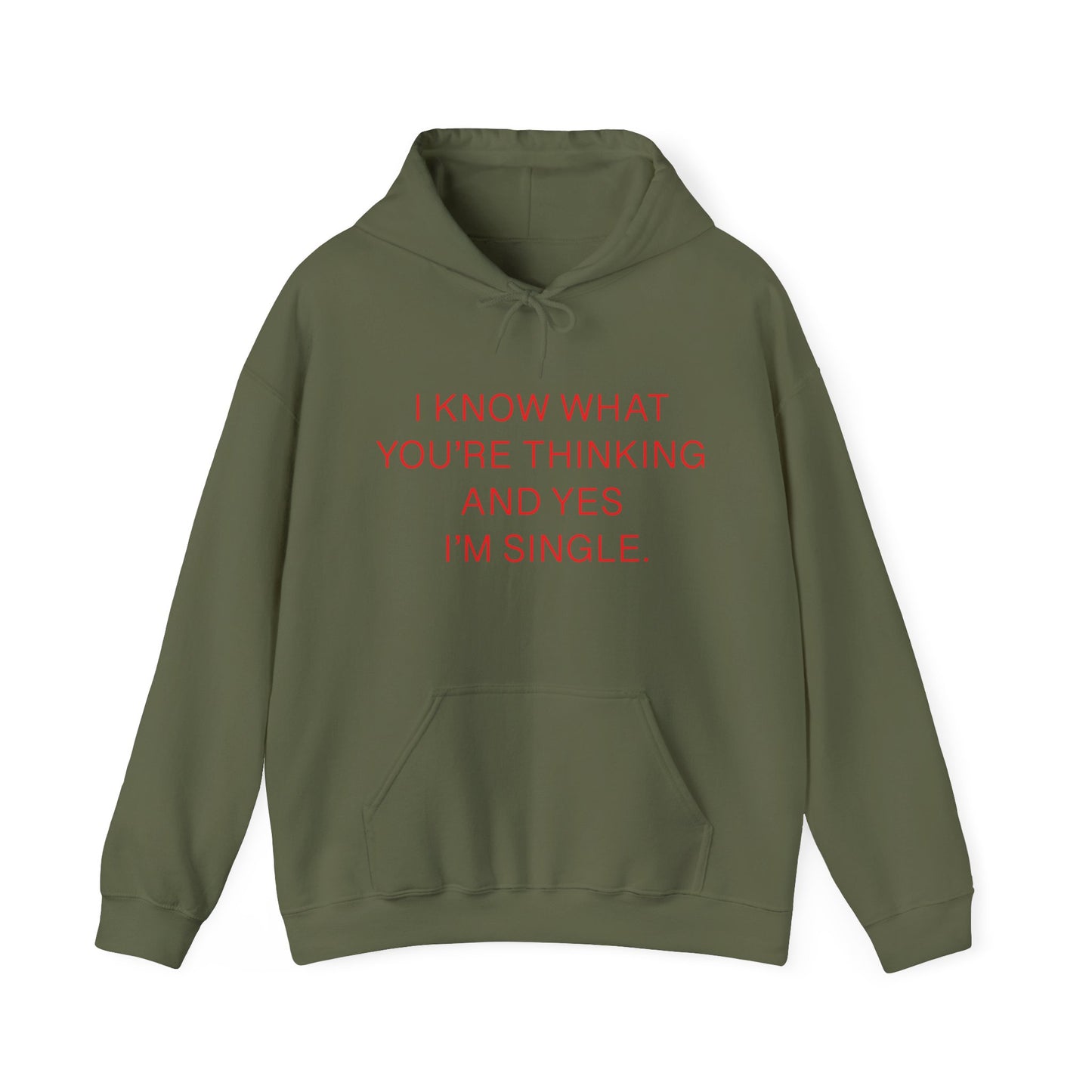 "I Am Single" Heavy Blend™ Hoodie Sweatshirt (Unisex)