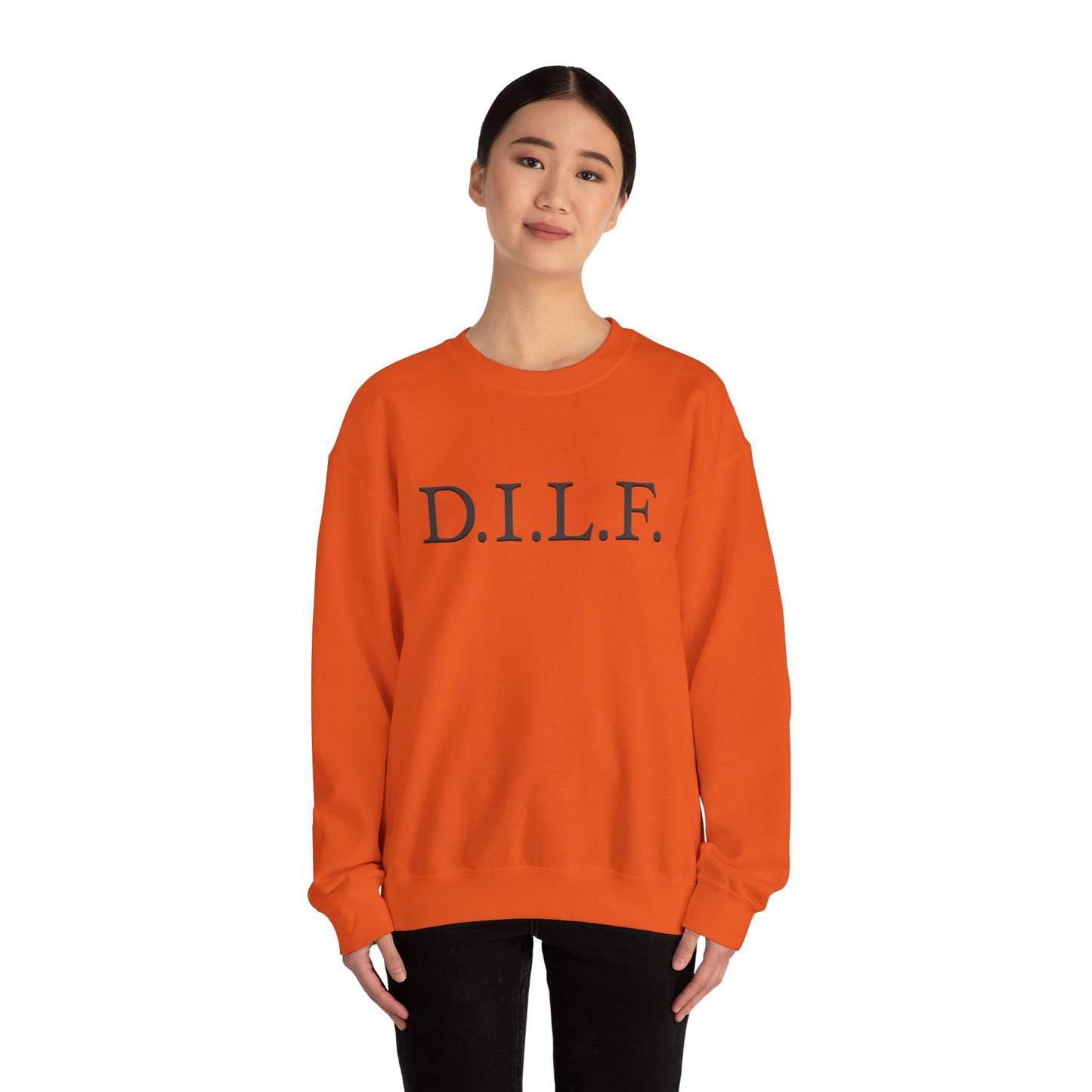"D.I.L.F". Heavy Blend™ Men's Crewneck Sweatshirt