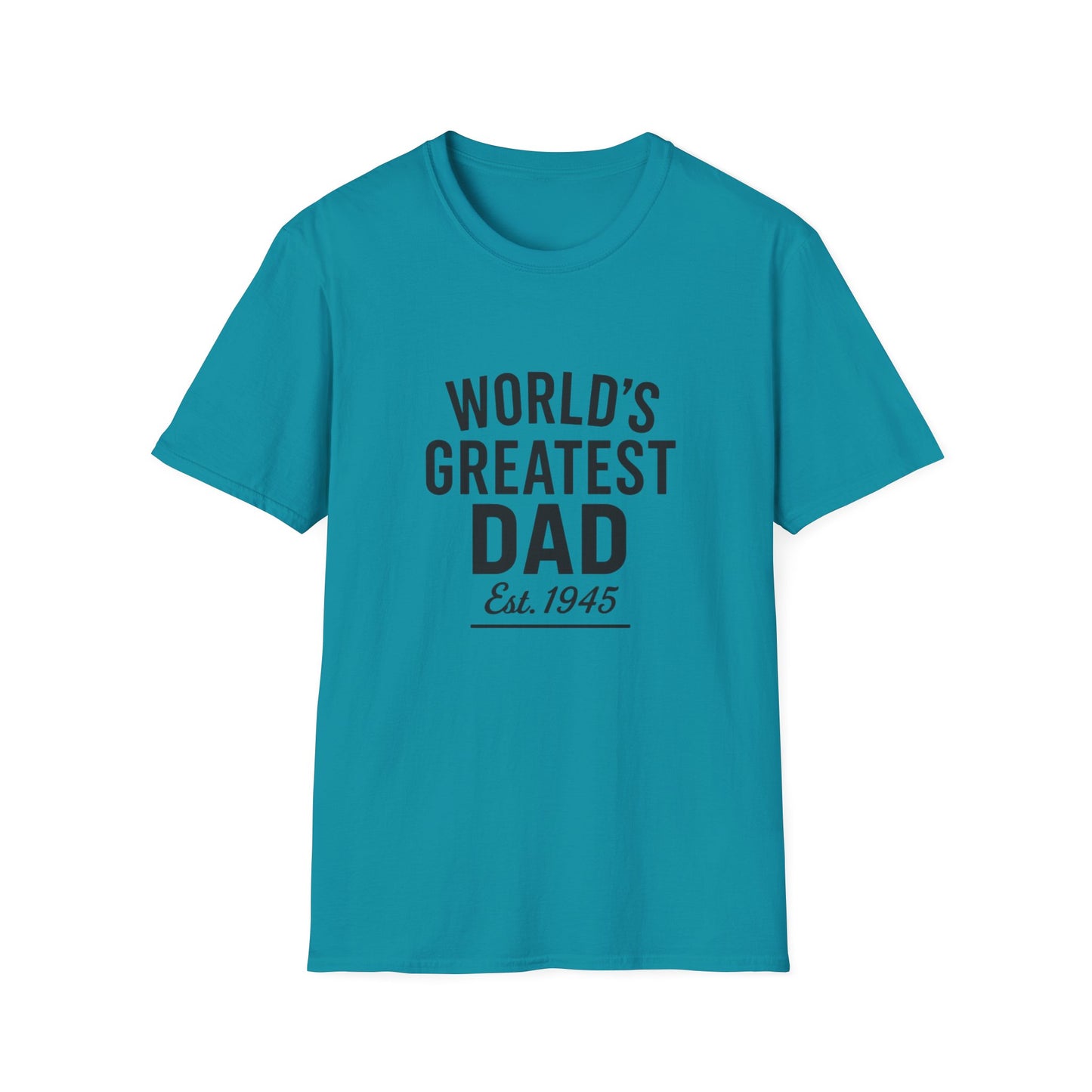 Vintage World's Greatest Dad Est 1945 Softstyle T-Shirt