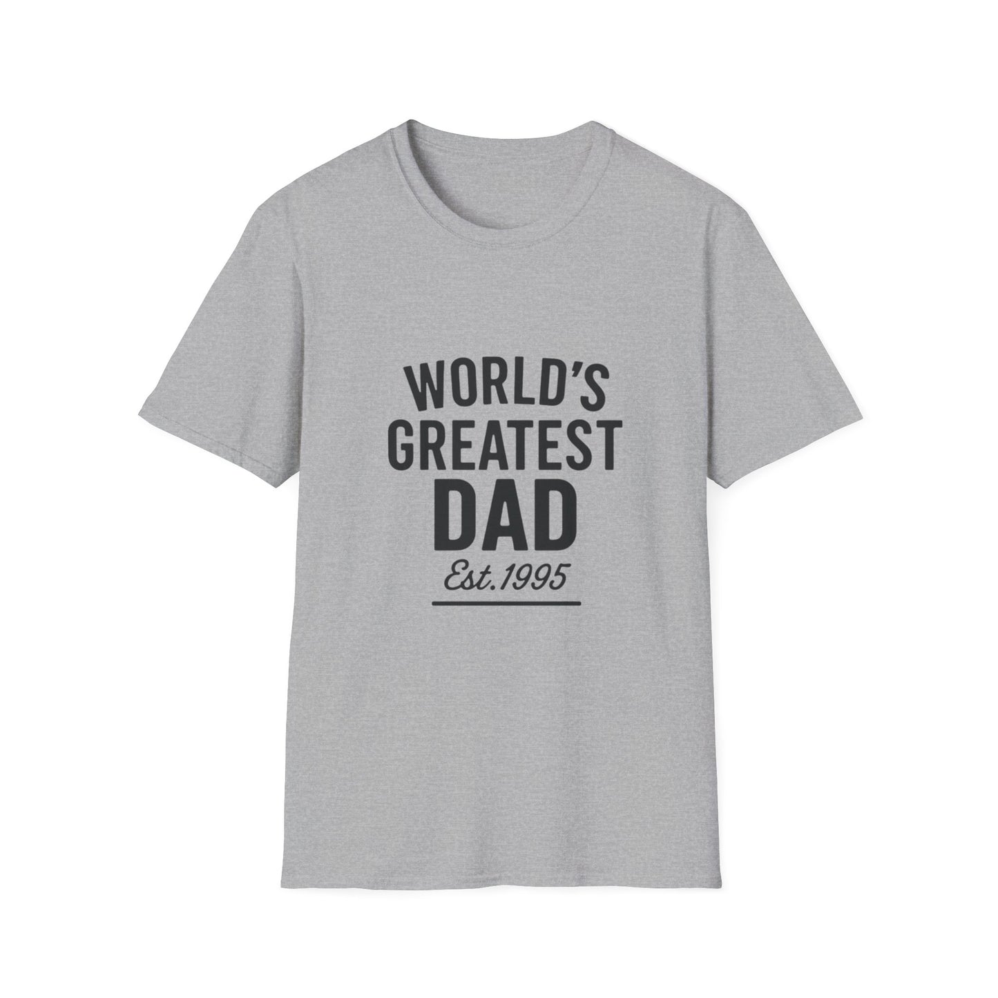 Vintage World's Greatest Dad Est 1995 Softstyle T-Shirt