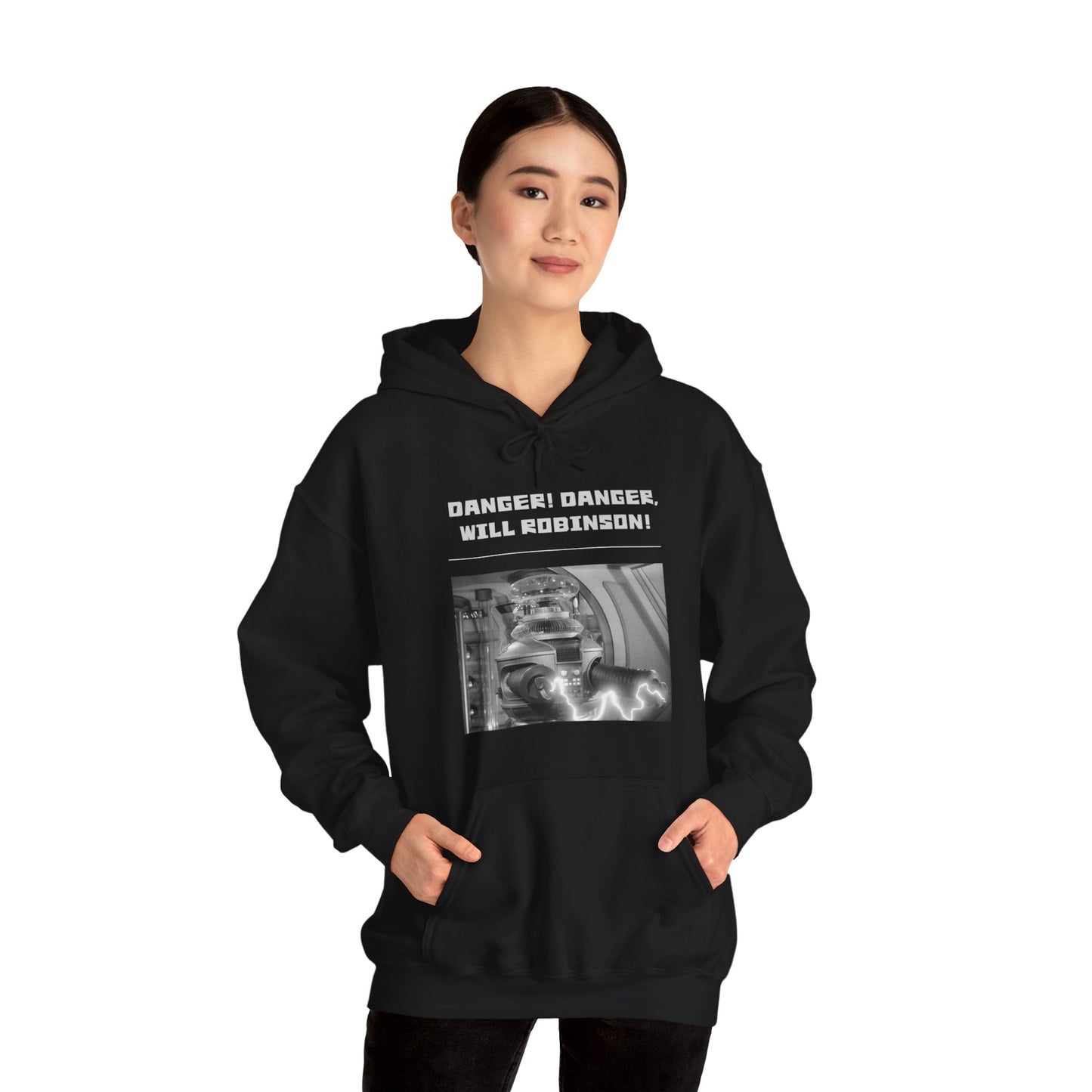 "Danger! Danger Will Robinson!" Heavy Blend™ Hoodie Sweatshirt (Unisex)