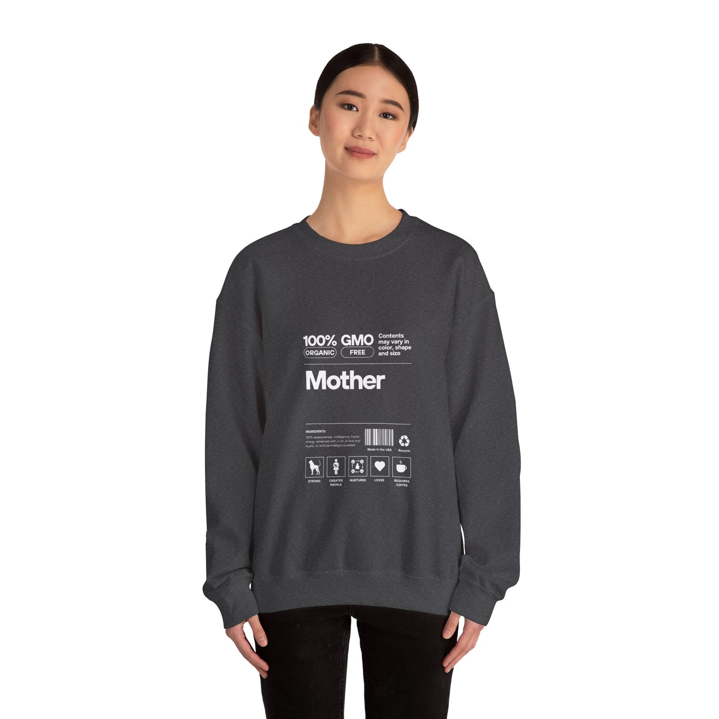 Mother" List Of Ingredients" Women's Heavy Blend™ Crewneck Sweatshirt