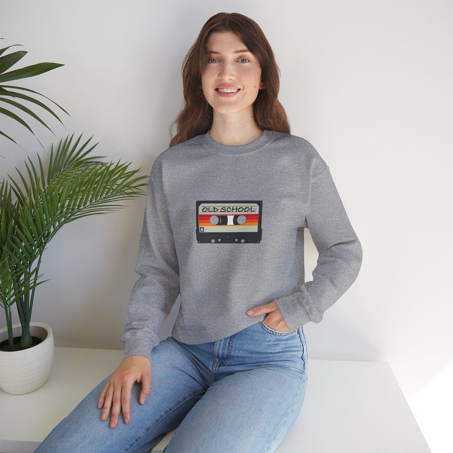"Old School" Heavy Blend™ Crewneck Sweatshirt (Unisex)