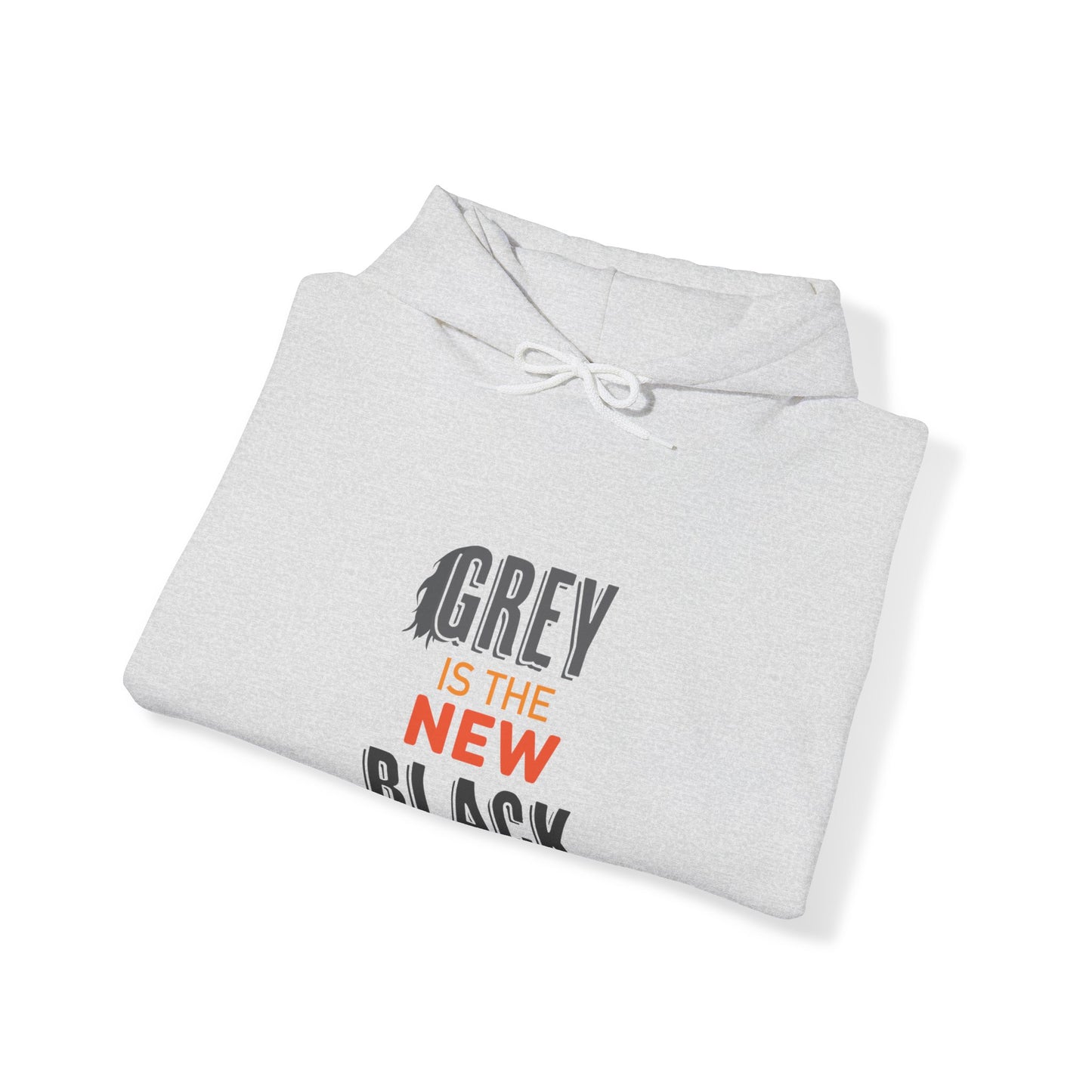 "Grey is The New Black" Heavy Blend™ Hoodie Sweatshirt (Unisex)