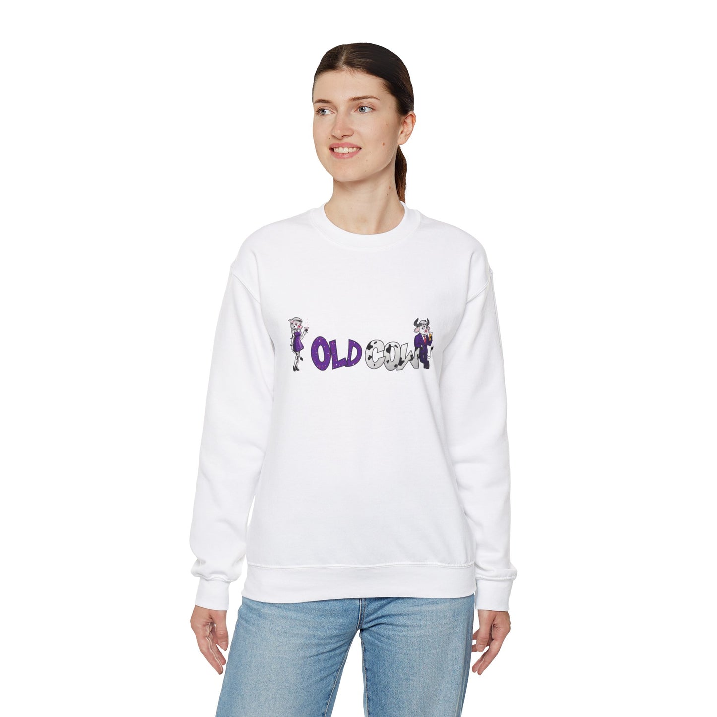 "Old Cow" Heavy Blend™ Crewneck Sweatshirt (Unisex)