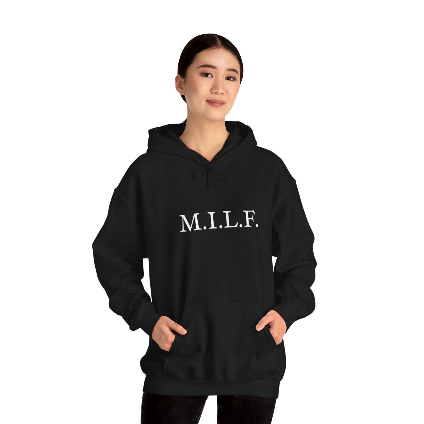 "M.I.L.F." Women's Heavy Blend™ Hoodie Sweatshirt (Unisex)