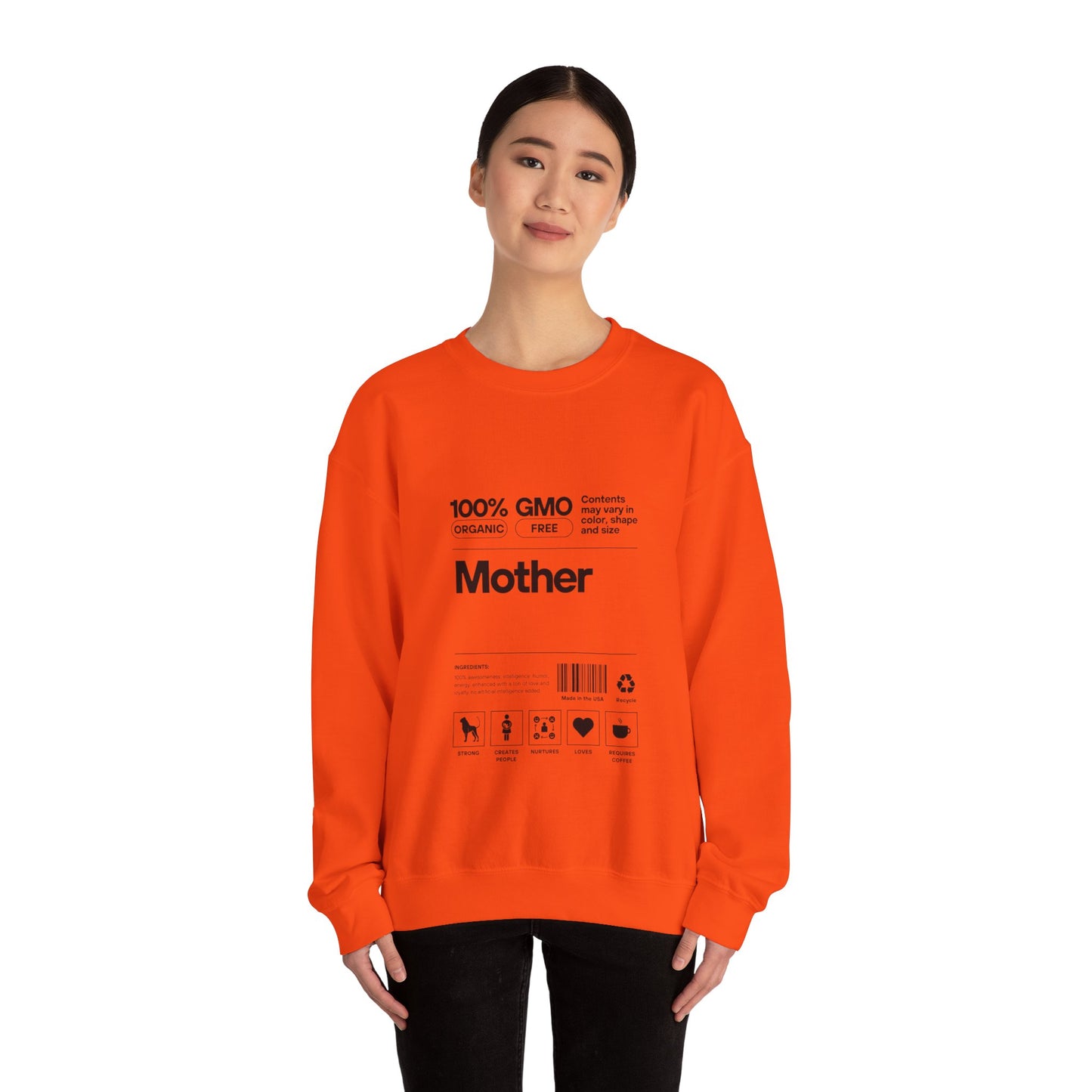 "Mother" List Of Ingredients Women's Heavy Blend™ Crewneck Sweatshirt