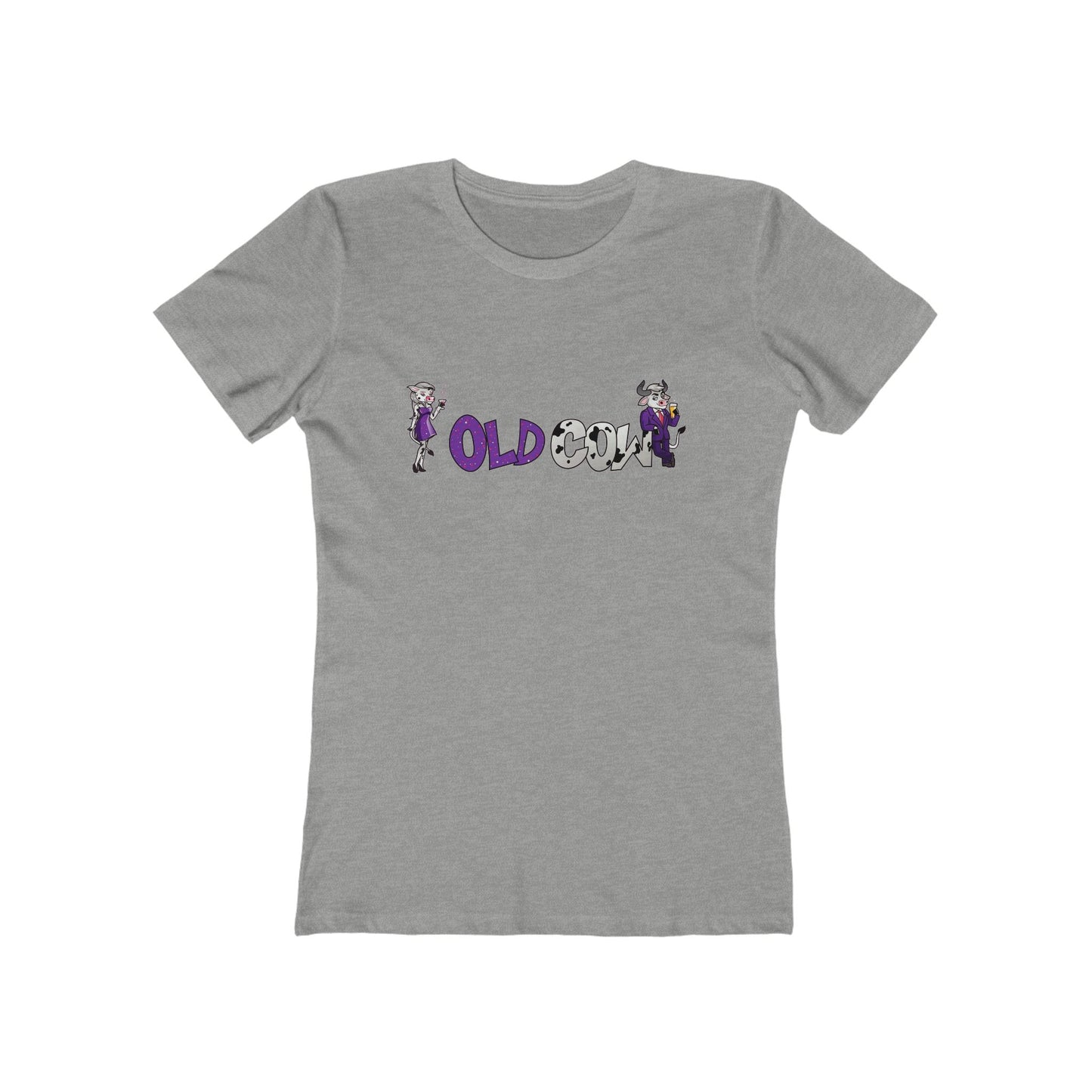 "Old Cow" 100% Cotton Women's Boyfriend T-Shirt