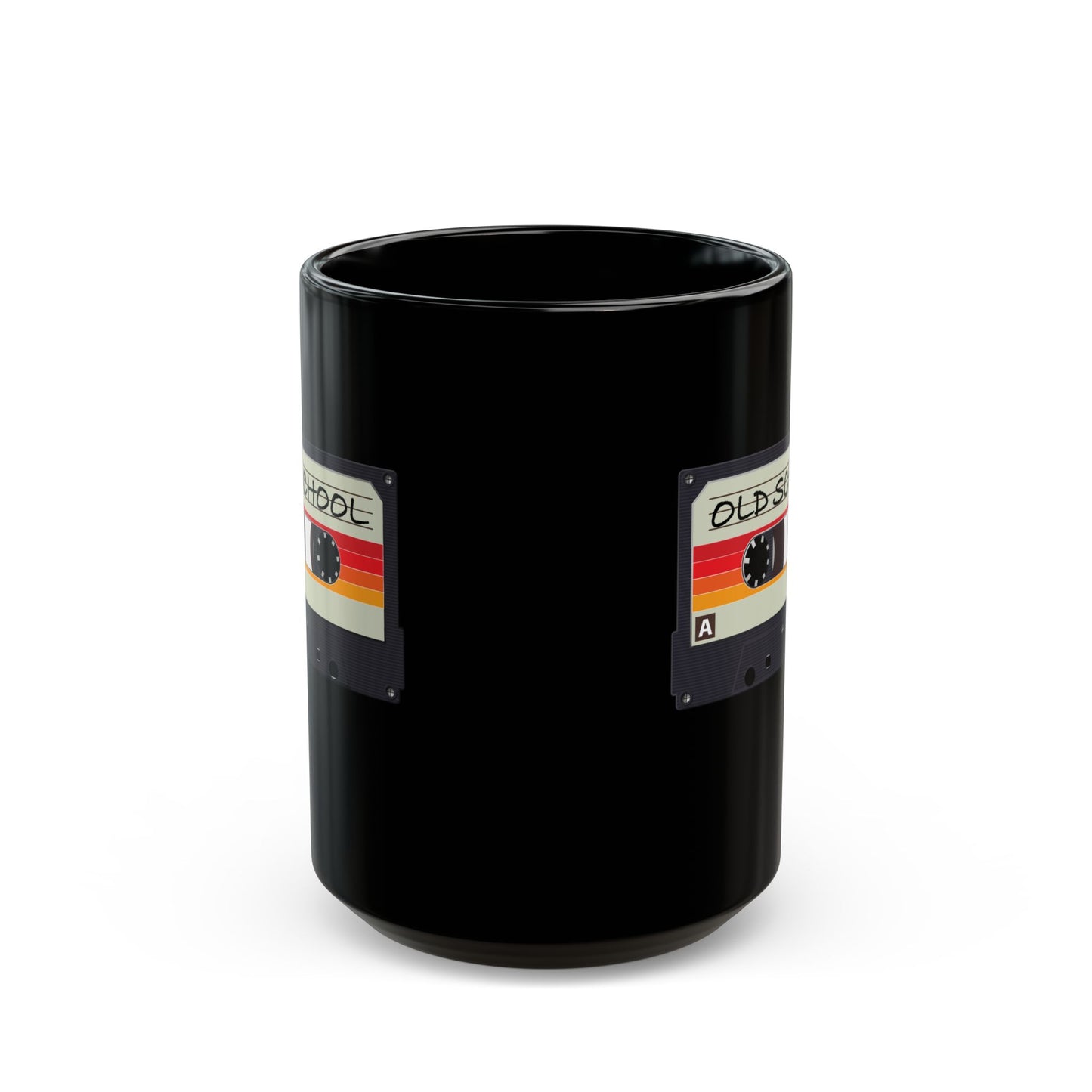 "Old School" Black Coffee Mug, 11 0z and 15 Oz