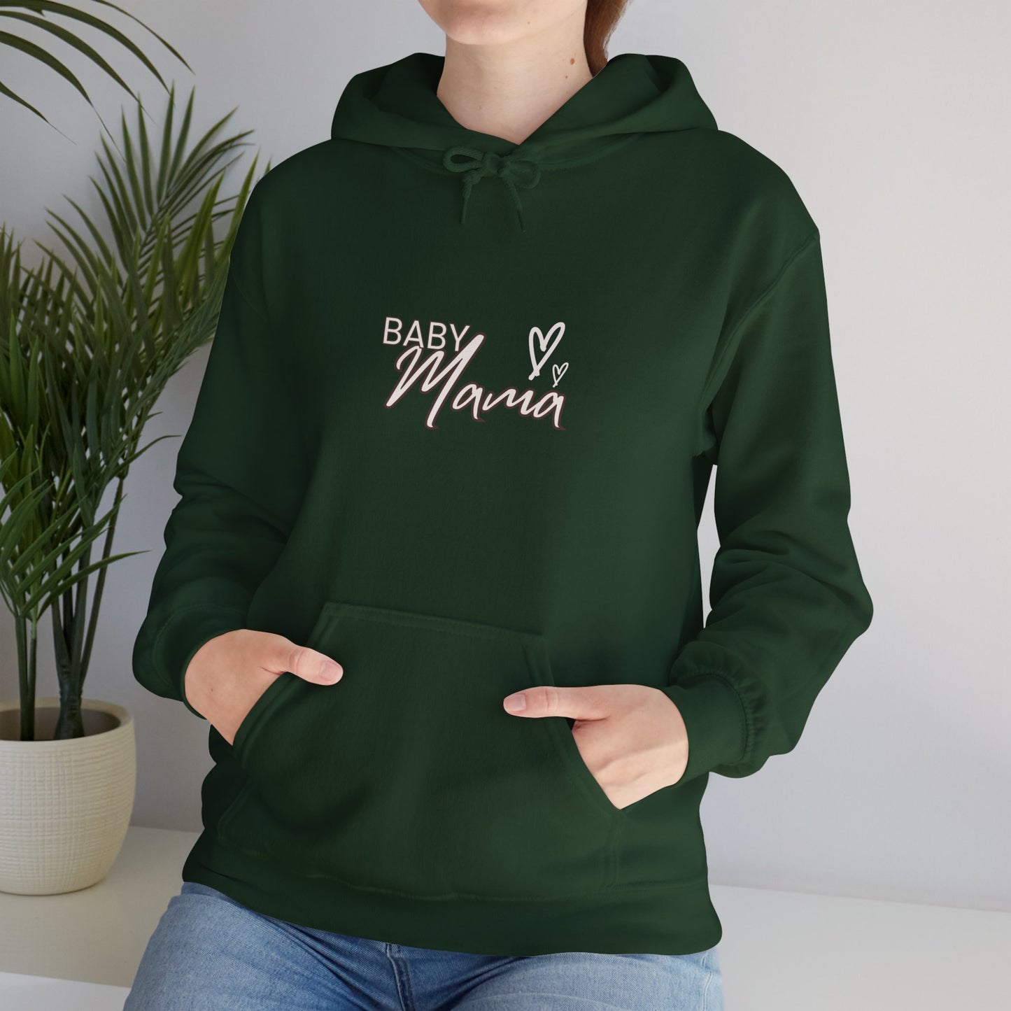 "Baby Mama" Heavy Blend™ Women's Hoodie Sweatshirt