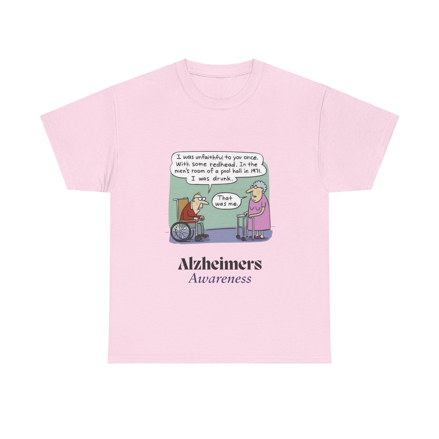 "Alzheimers Awareness" 100% Cotton T-Shirt (Unisex)