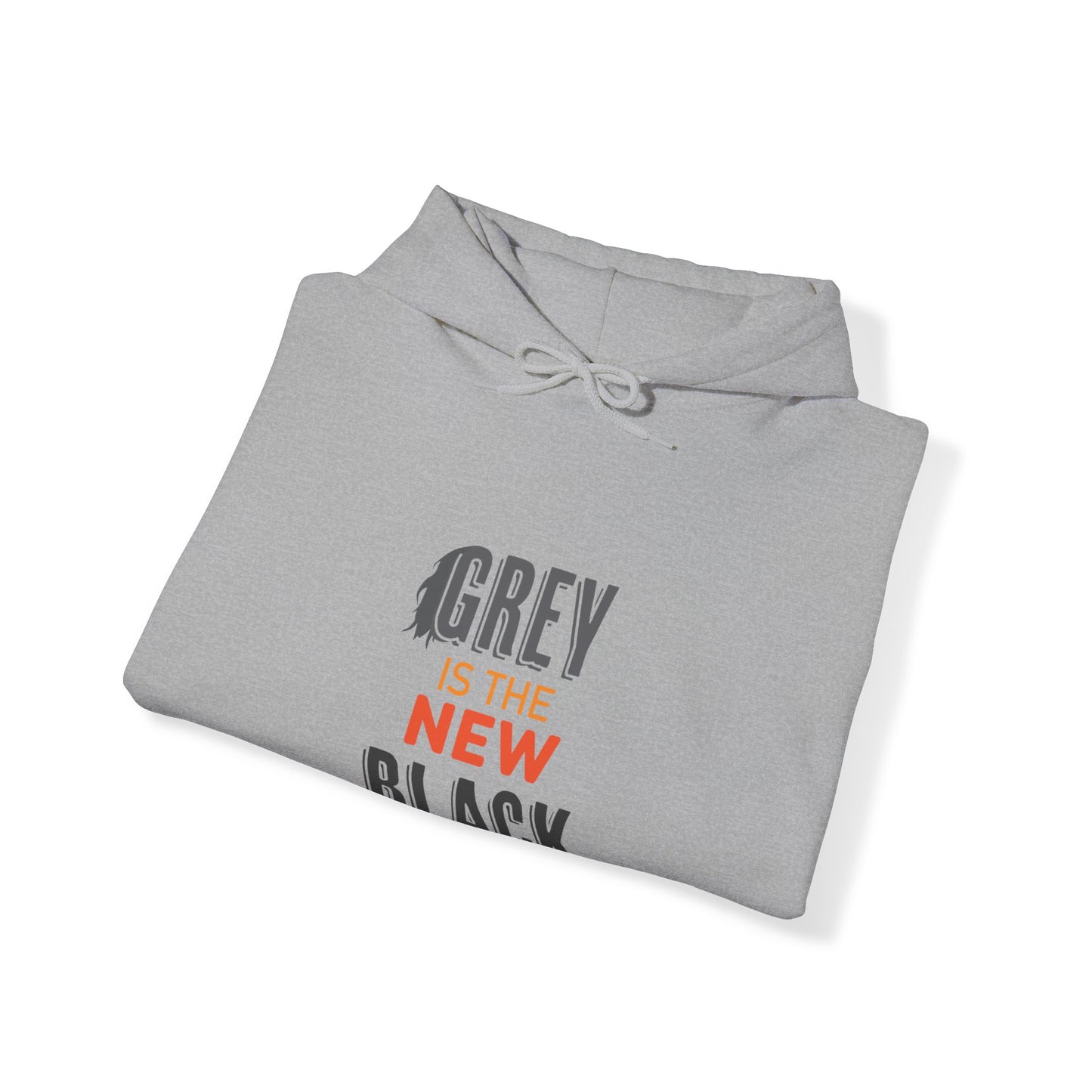 "Grey is The New Black" Heavy Blend™ Hoodie Sweatshirt (Unisex)