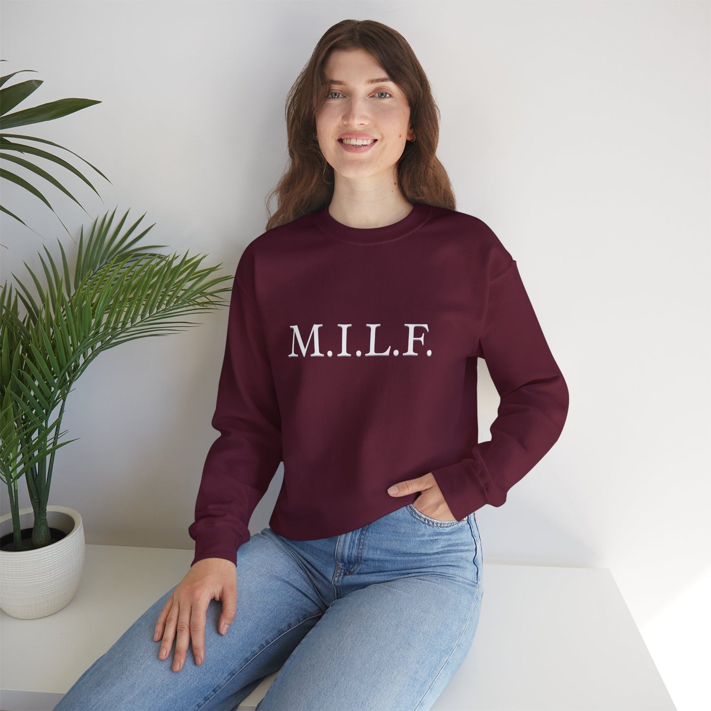 M.I.L.F. Heavy Blend™ Women's Crewneck Sweatshirt