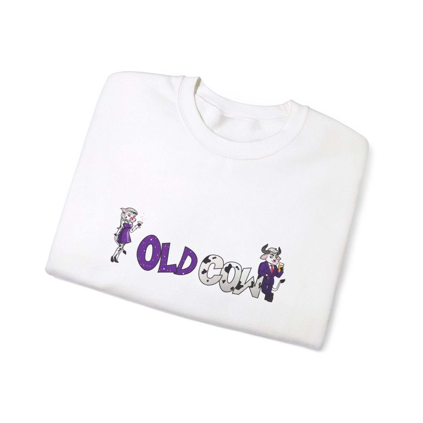 "Old Cow" Heavy Blend™ Crewneck Sweatshirt (Unisex)