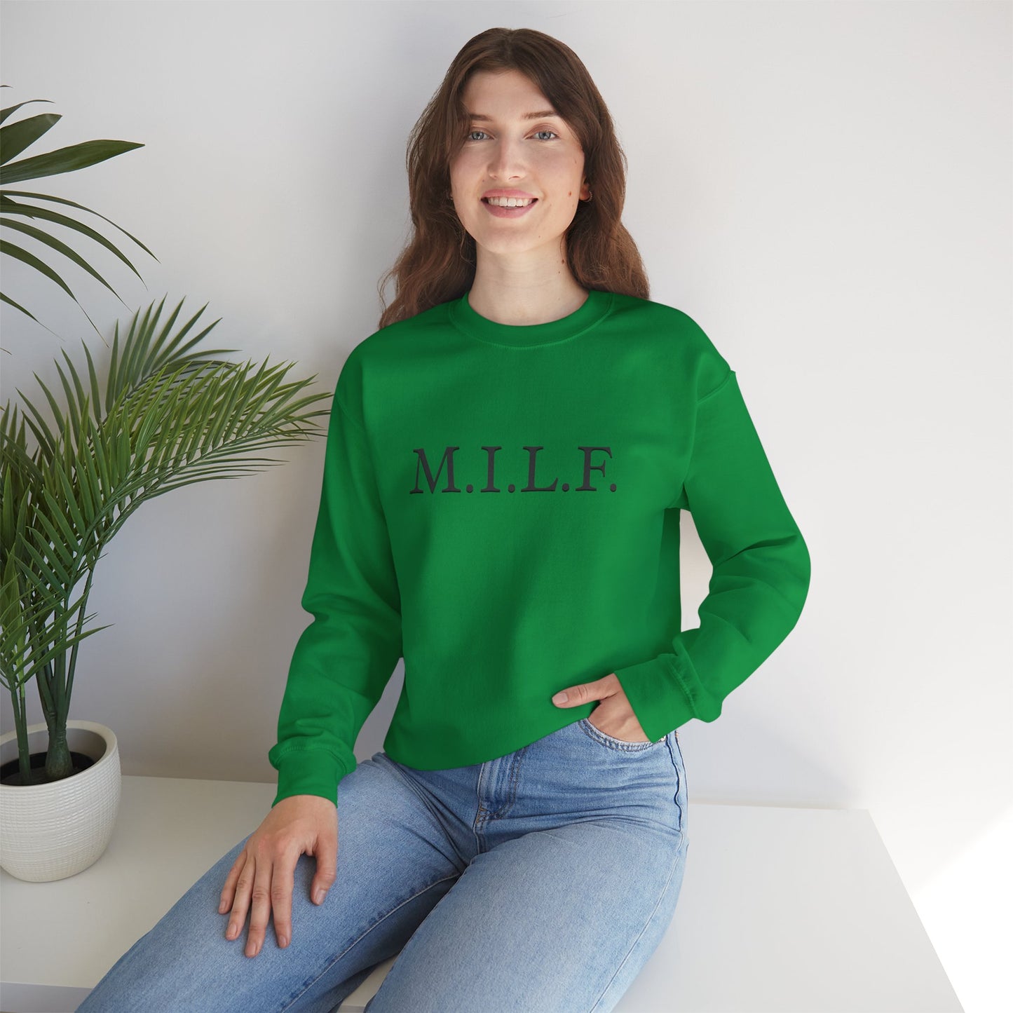 M.I.L.F. Heavy Blend™ Women's Crewneck Sweatshirt