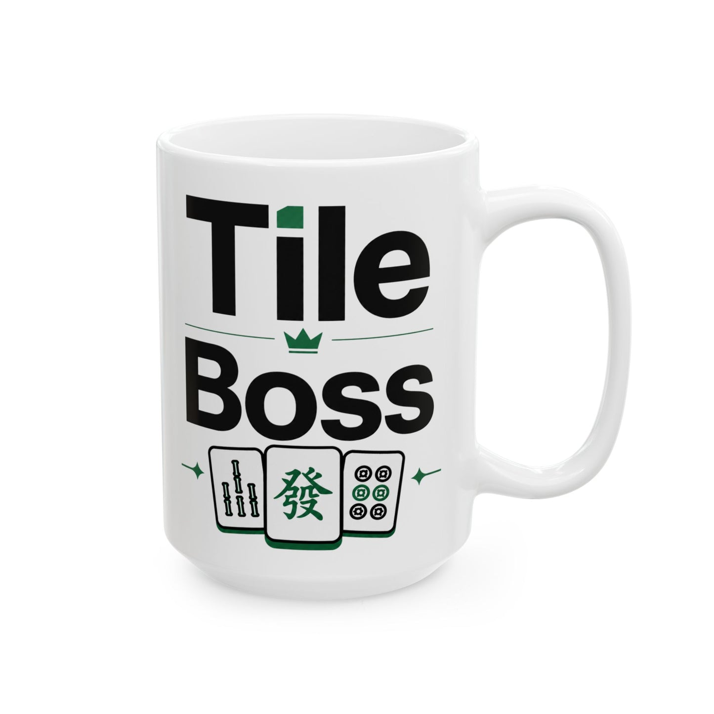 Tile Boss 15 oz Ceramic Mahjong Mug