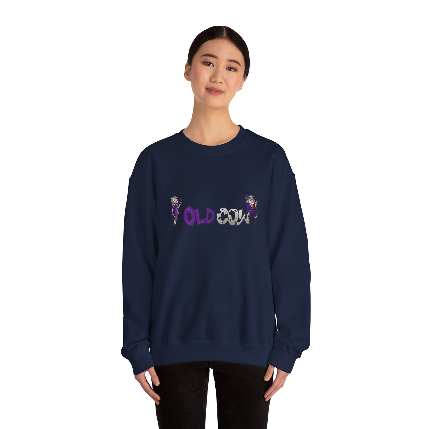 "Old Cow" Heavy Blend™ Crewneck Sweatshirt (Unisex)