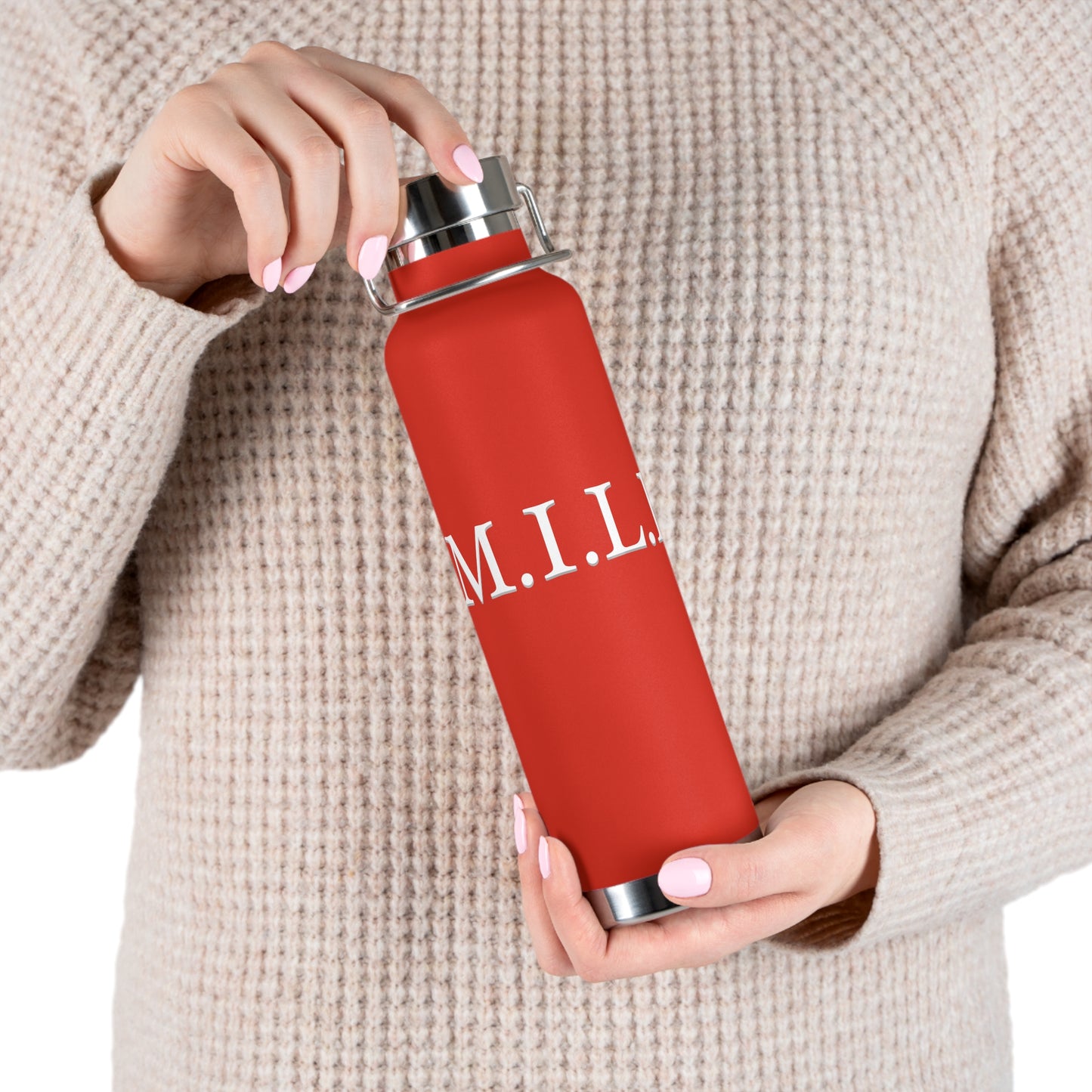 "M.I.L.F." Eco-Friendly 22oz Vacuum Insulated Bottle - BPA Free