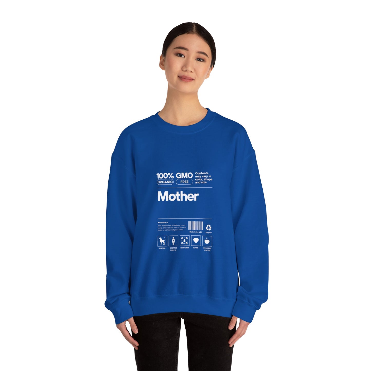 Mother" List Of Ingredients" Women's Heavy Blend™ Crewneck Sweatshirt