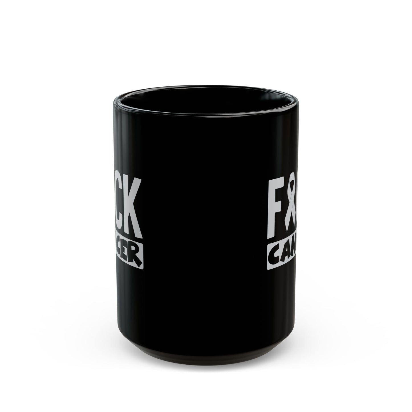 "Fuck Cancer" Black Coffee Mug, 11 0z and 15 Oz