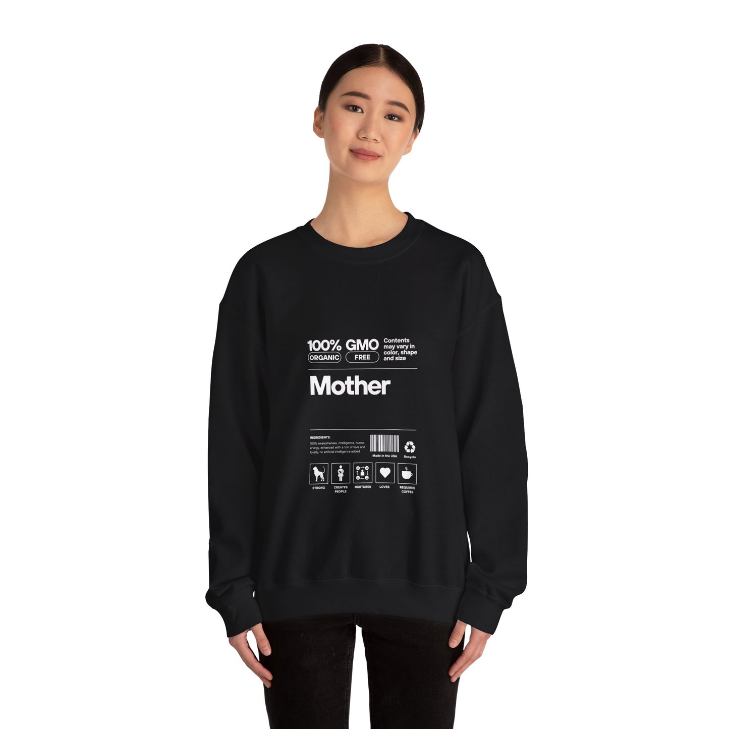 Mother" List Of Ingredients" Women's Heavy Blend™ Crewneck Sweatshirt