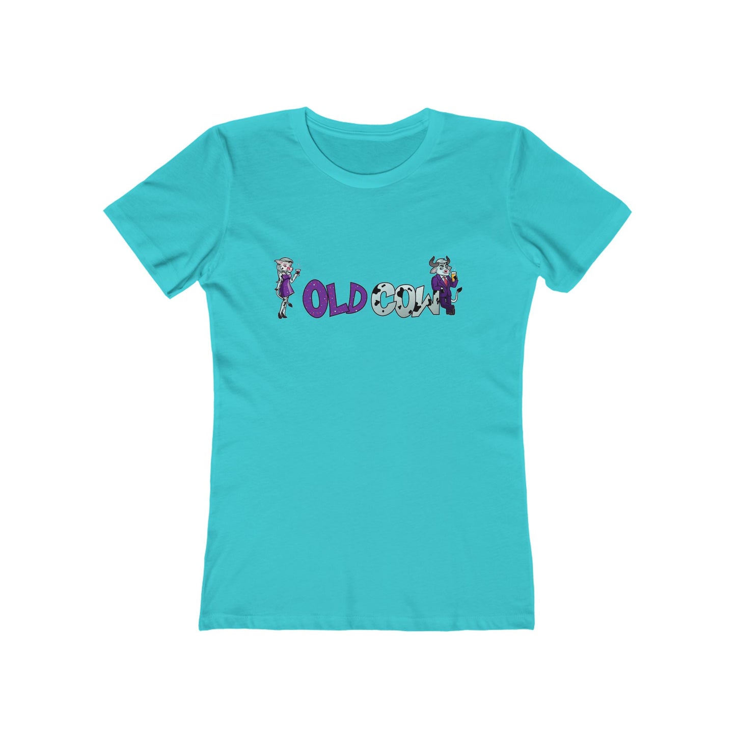 "Old Cow" 100% Cotton Women's Boyfriend T-Shirt