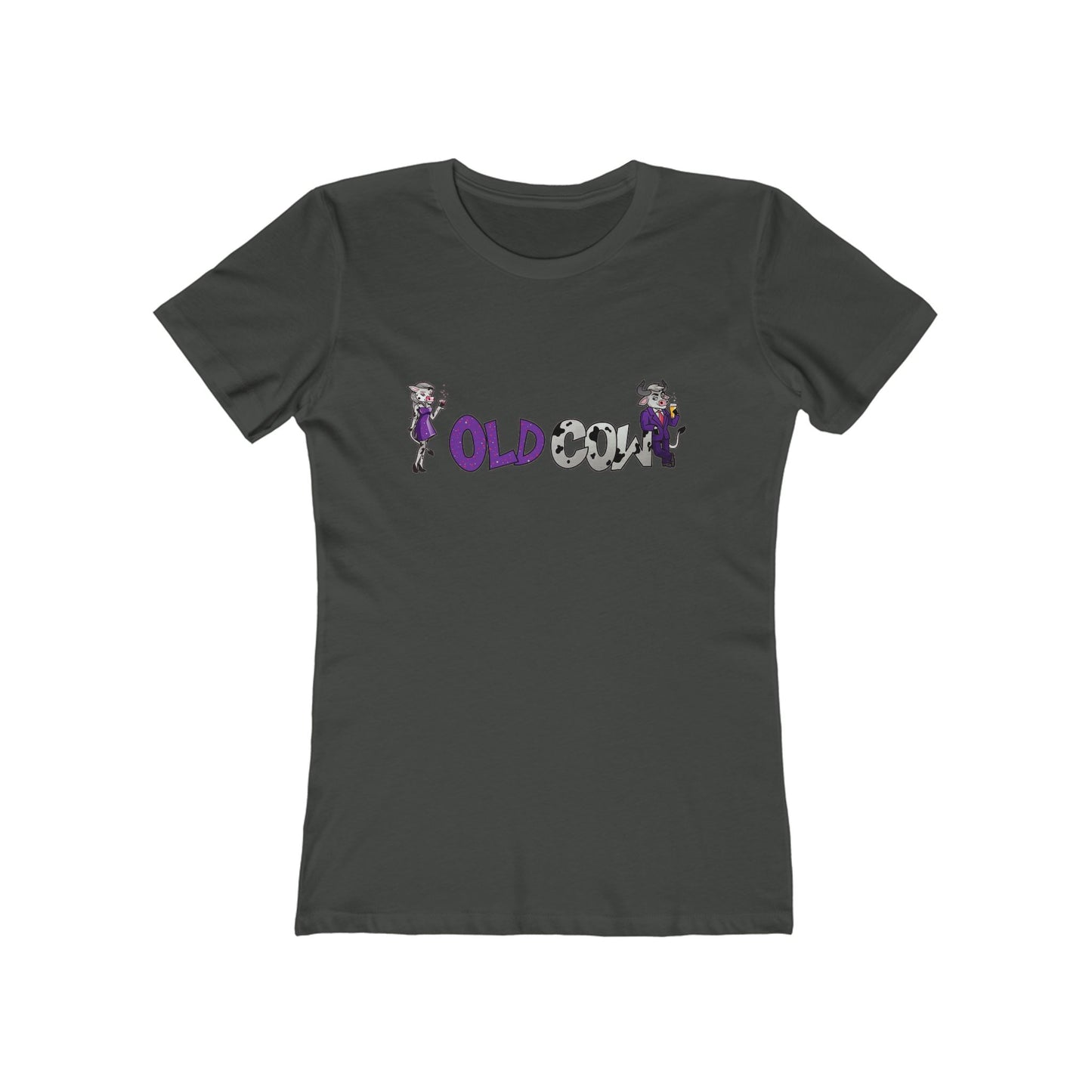 "Old Cow" 100% Cotton Women's Boyfriend T-Shirt
